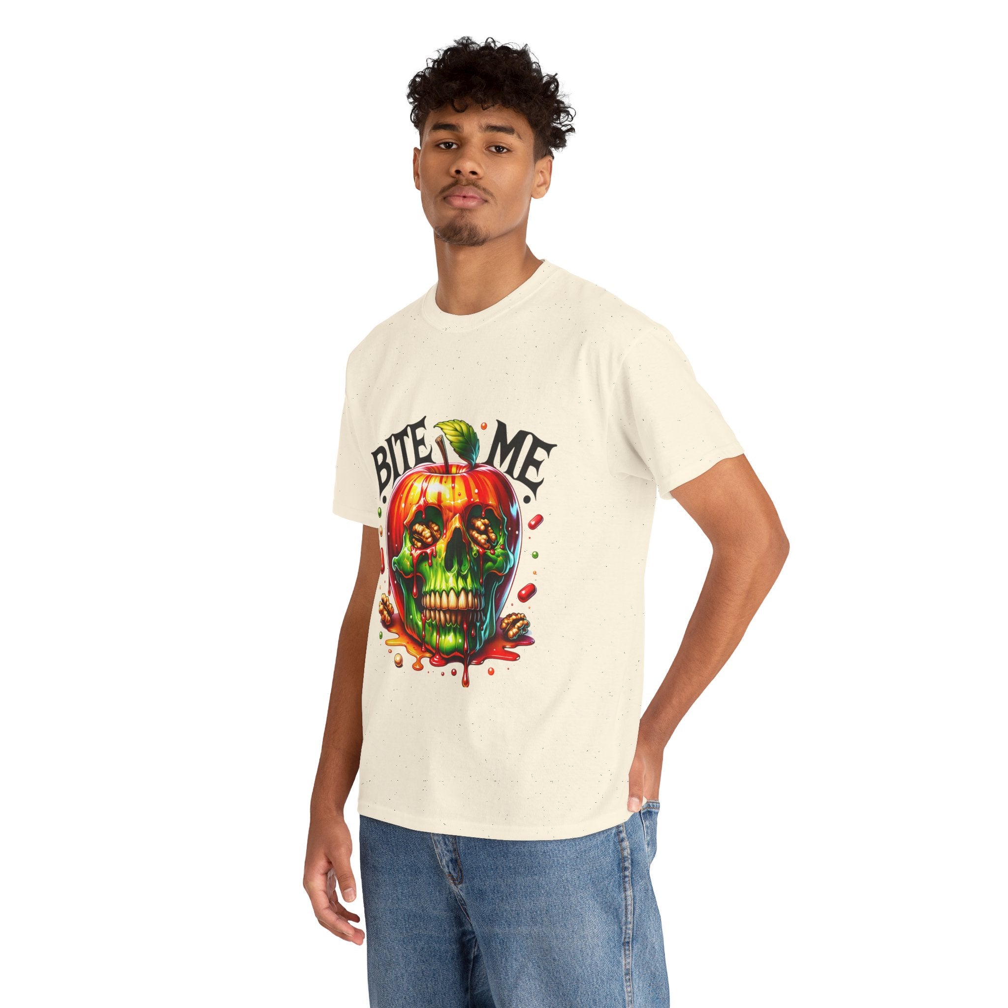 Bite Me Skull T-Shirt, Fun Graphic Tee, Halloween Costume Top, Trendy Casual Wear, Unique Gift Idea for Friends
