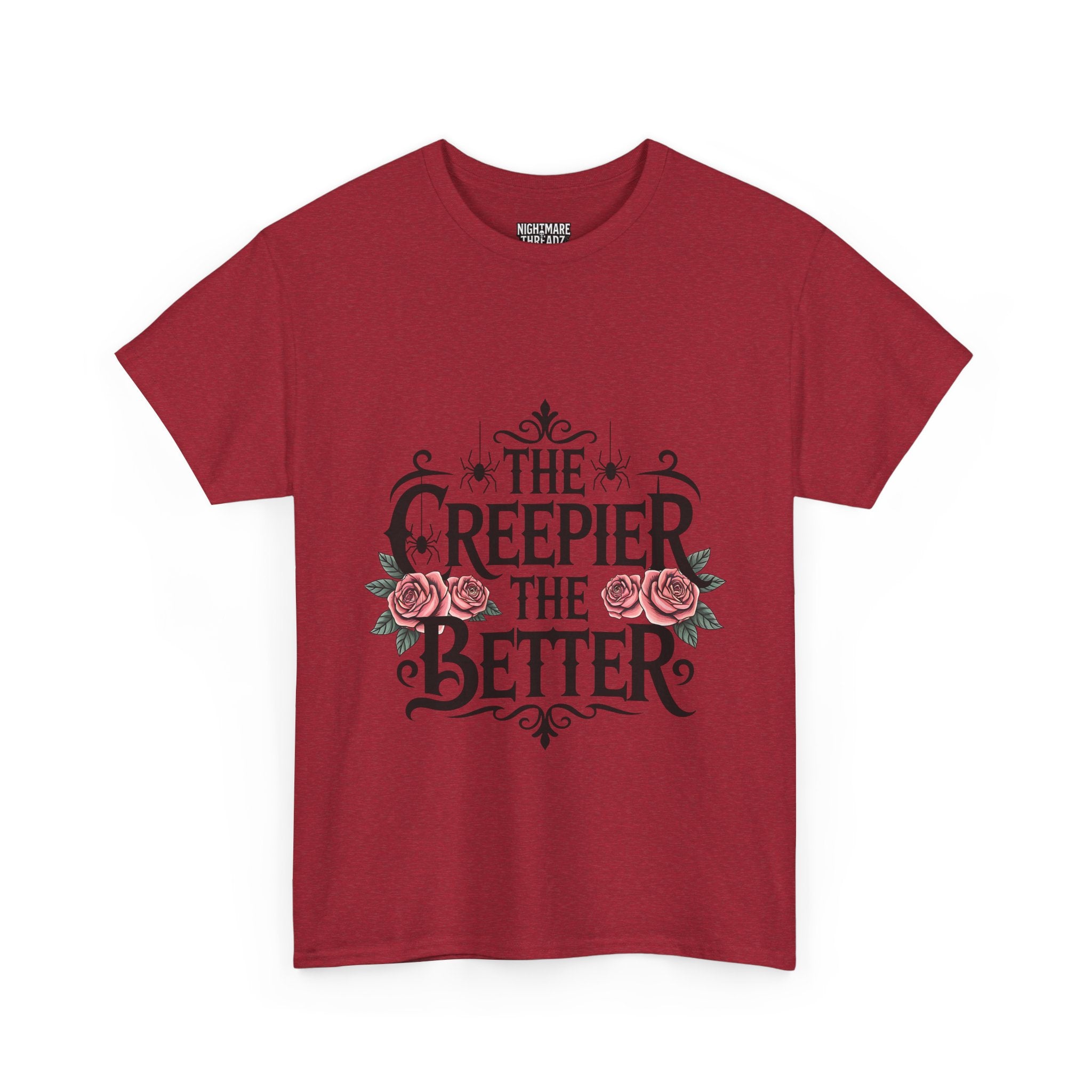 The Creepier the Better Tee, Perfect for Halloween, Casual Wear, Gift for Friends, Vintage Style, Unique Graphic T-Shirt
