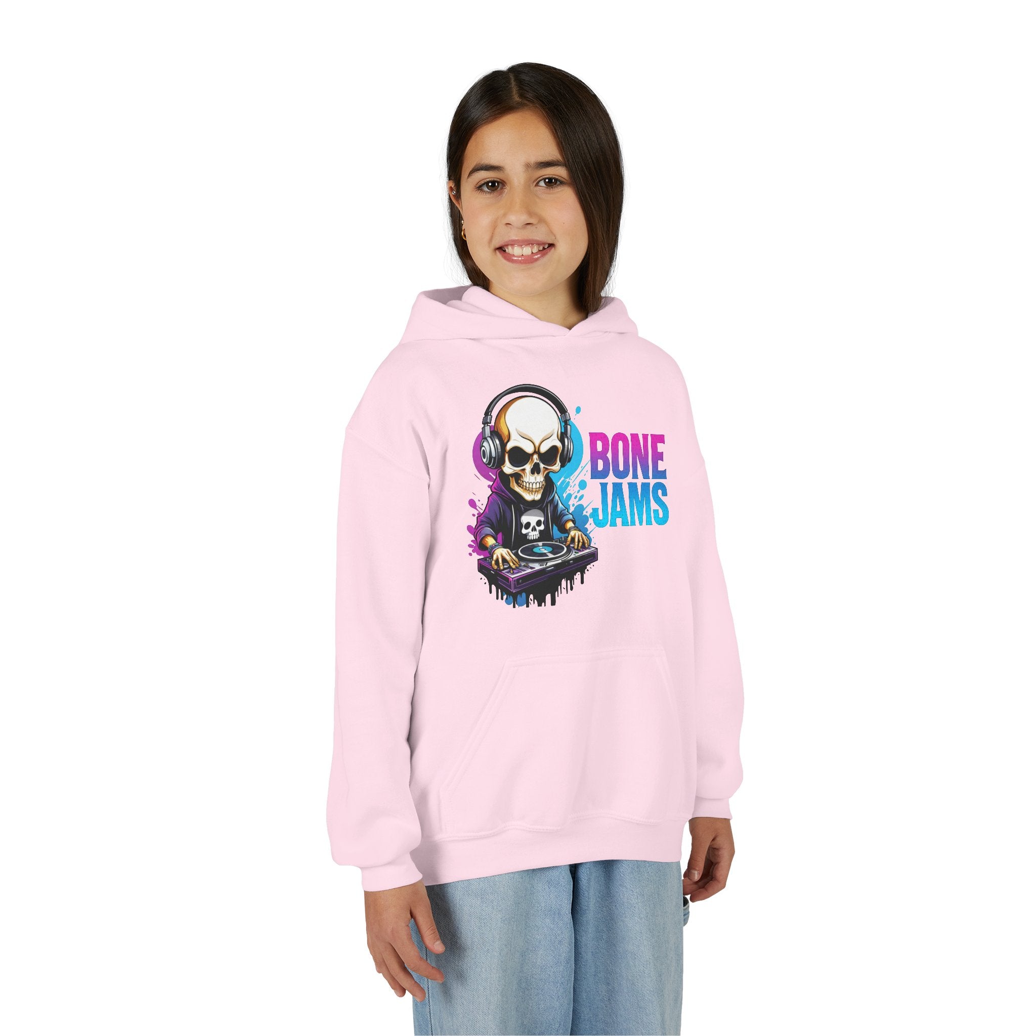 Bone Jams MC Bonez, Kids Hoodie Skull DJ