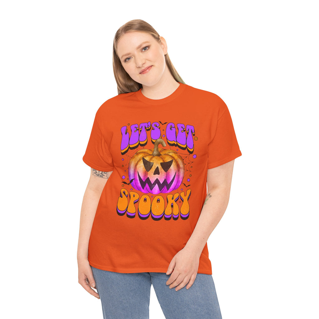 Halloween Spooky Pumpkin Tee, Unisex Cotton Shirt, Halloween Costume, Fall Festivities, Trick or Treat