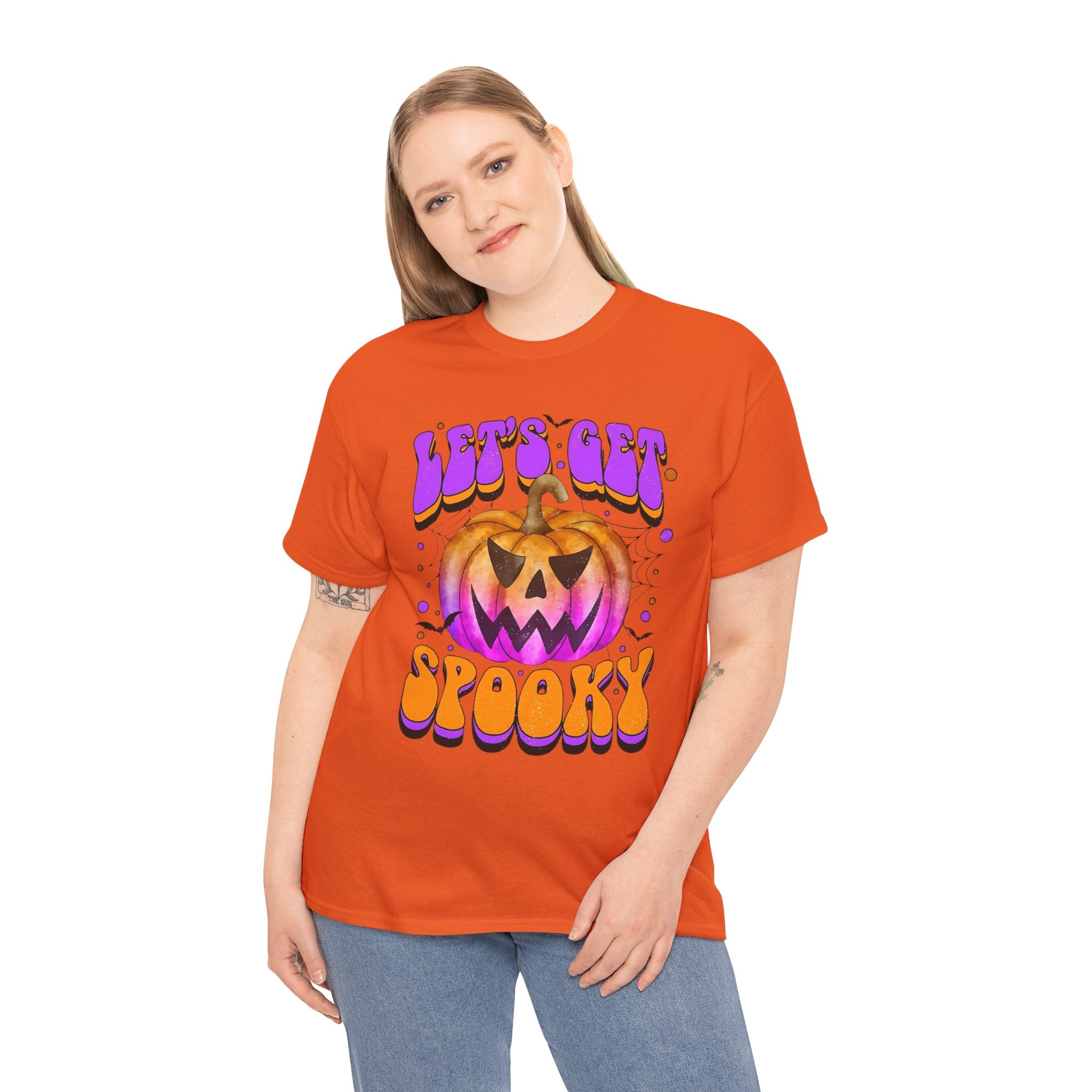 Halloween Spooky Pumpkin Tee, Unisex Cotton Shirt, Halloween Costume, Fall Festivities, Trick or Treat