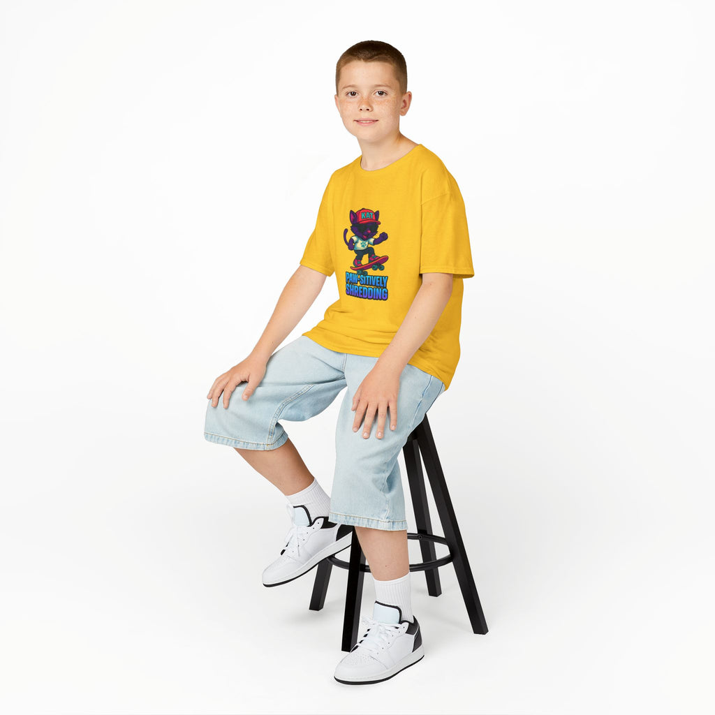 DJ KAT PAWS – Paw-sitively Shredding | Youth Summer T-Shirt