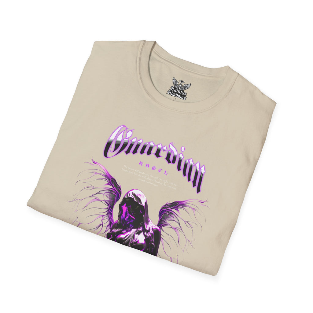 Saints and Shadows - Guardian Angel, Angelic Artwork Unisex Softstyle T-Shirt, Casual Wear