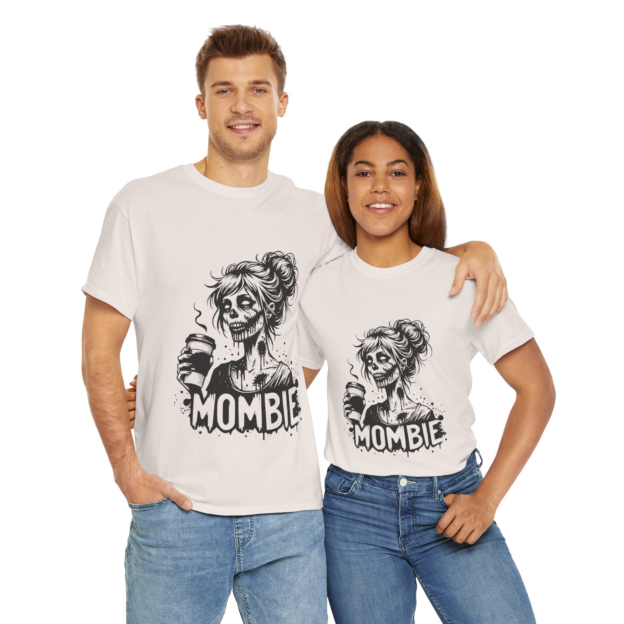 Mombie Unisex Tee, Perfect for Halloween, Gift for Moms, Relaxed Fit, Funny T-Shirt, Unique Graphic Tee, Casual Wear