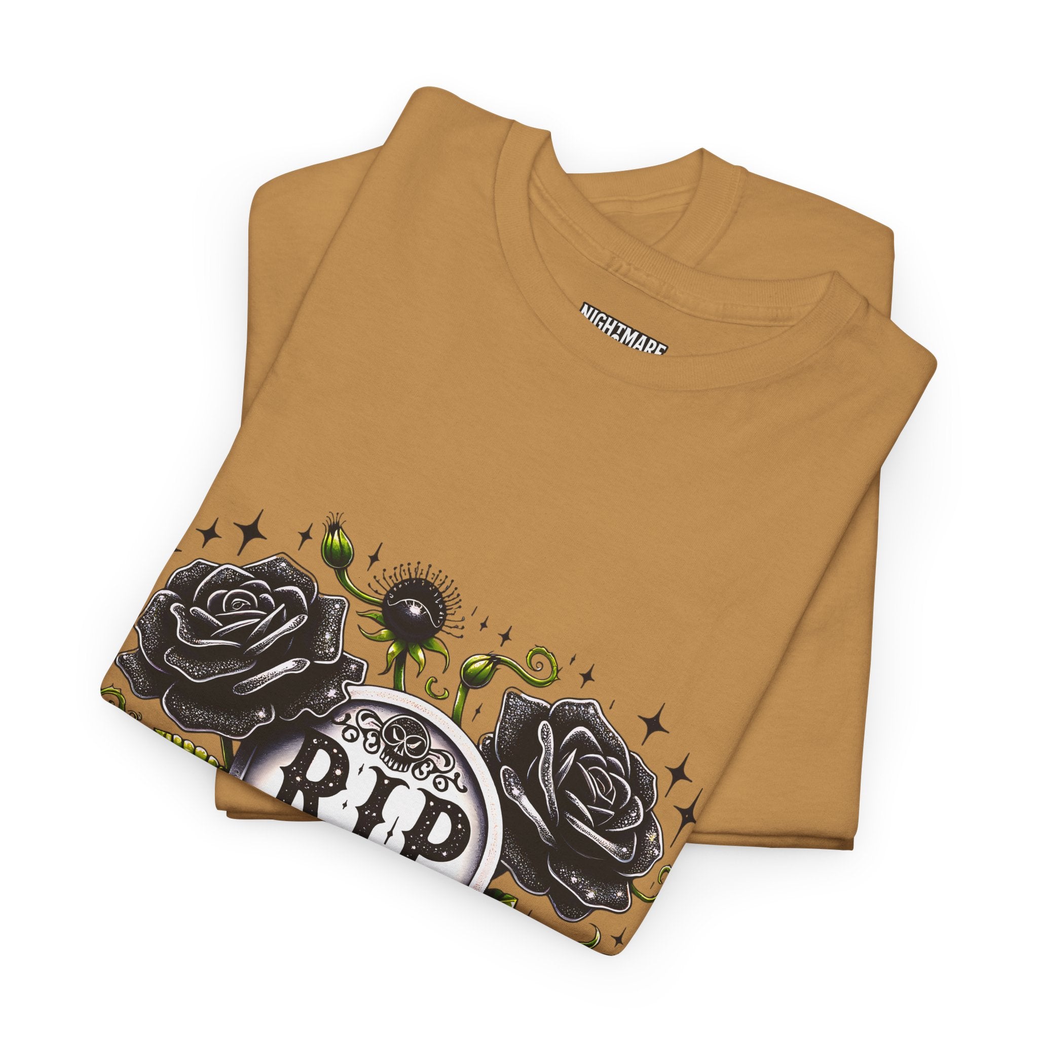 RIP to My 40s Tee, Heavy, Unisex Graphic Shirt, Birthday Gift, Casual Wear, Vintage Style, Floral Design T-shirt
