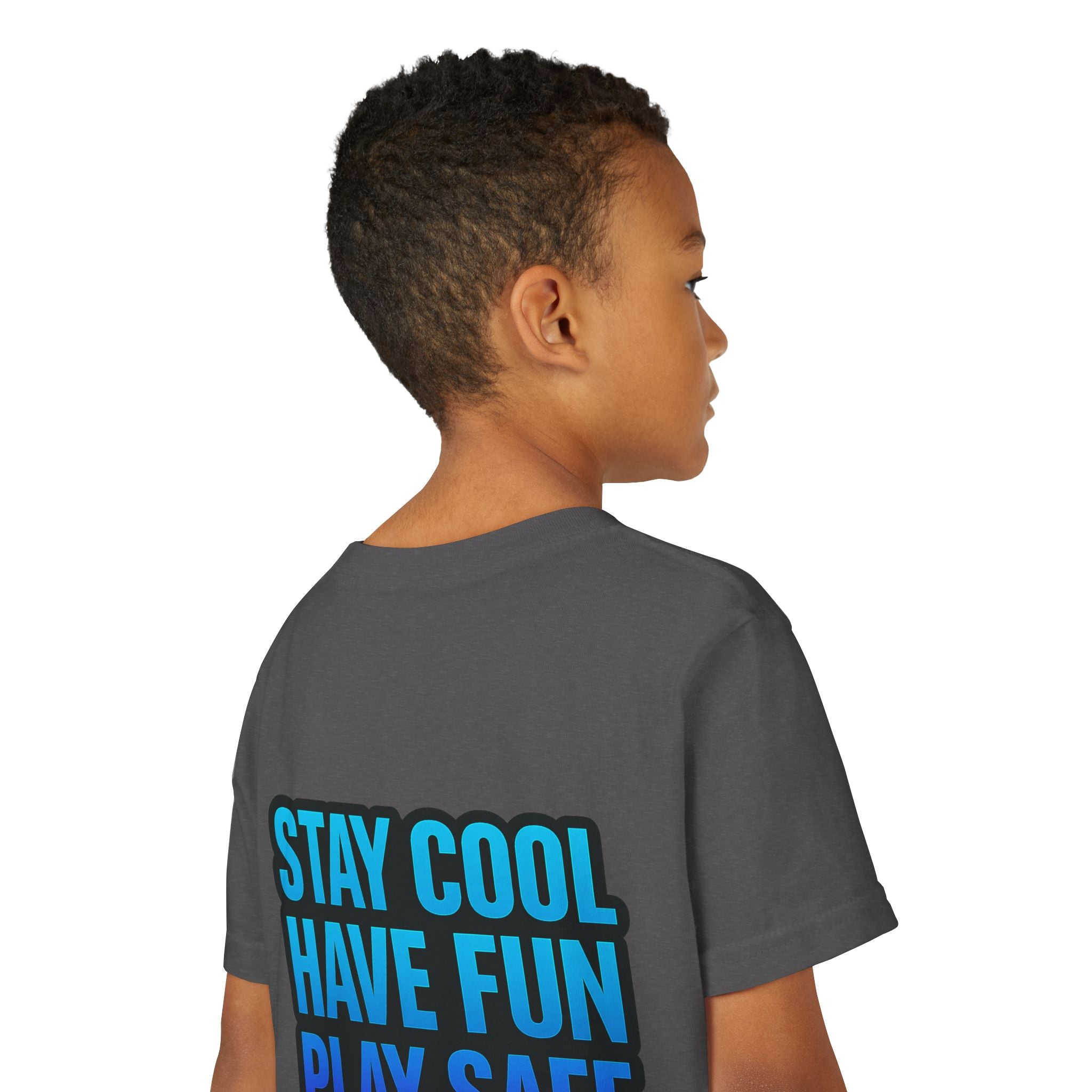 DJ KAT PAWS Paw-sitively Shredding, Skateboarding Youth Tee | Fun Summer Shirt, Motivational Kids T-Shirt, Birthday Gift for Boys & Girls