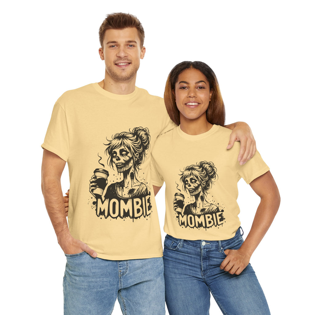 Mombie Unisex Tee, Perfect for Halloween, Gift for Moms, Relaxed Fit, Funny T-Shirt, Unique Graphic Tee, Casual Wear