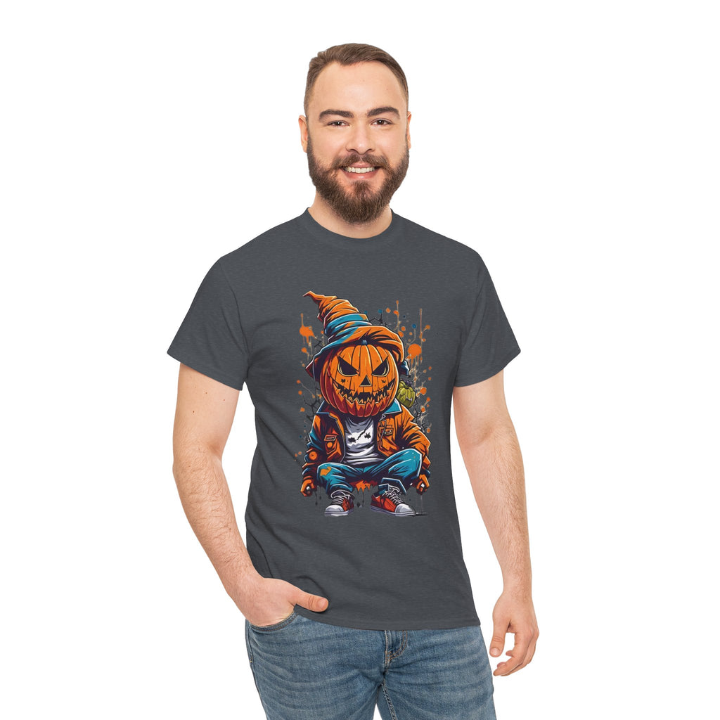 Scary Pumpkin, Horror Graphic Tee, Unisex Cotton Shirt, Halloween Costume, Horror Movie Gift, Spooky T-Shirt, Horror Fan Apparel
