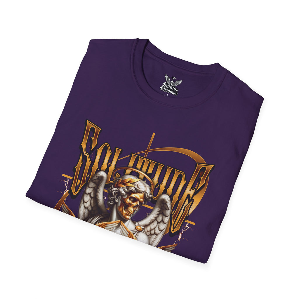 Saints and Shadows - Solitude, Angelic Artwork Unisex Softstyle T-Shirt, Casual Wear