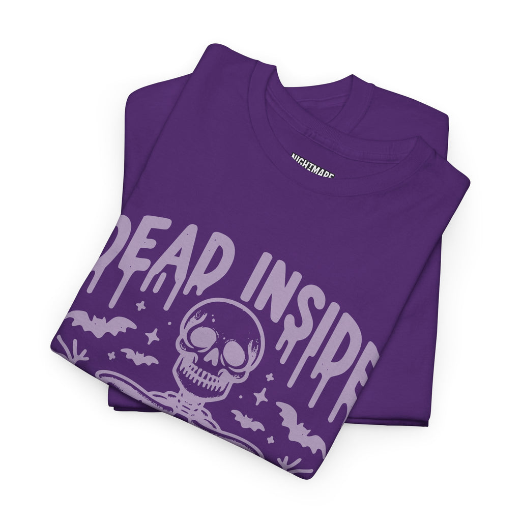 Spooky Season Dead Inside Unisex Tee, Halloween Shirt, Graphic Tee, Fall Apparel, Ghostly Vibes, Comfy Everyday Wear