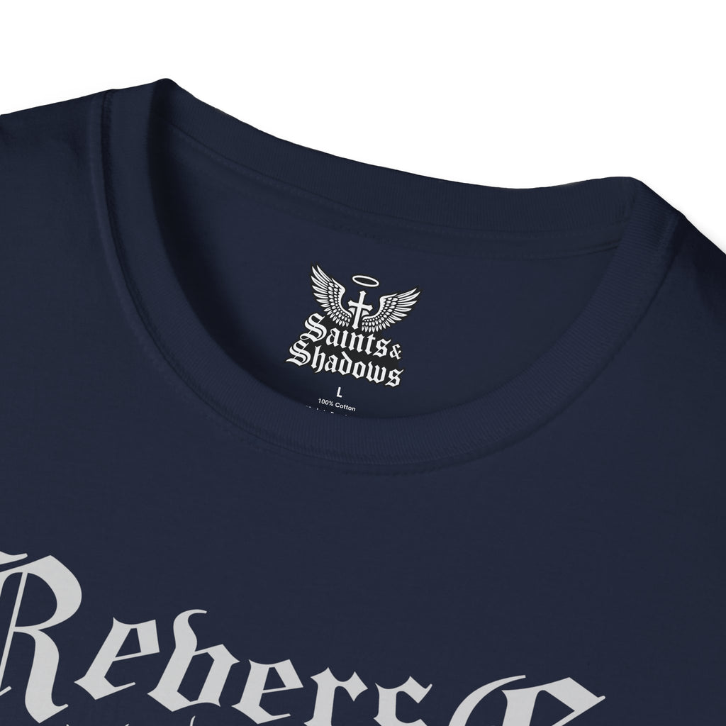 Saints and Shadows - Reverse Centuria, Angelic Artwork Unisex Softstyle T-Shirt, Casual Wear