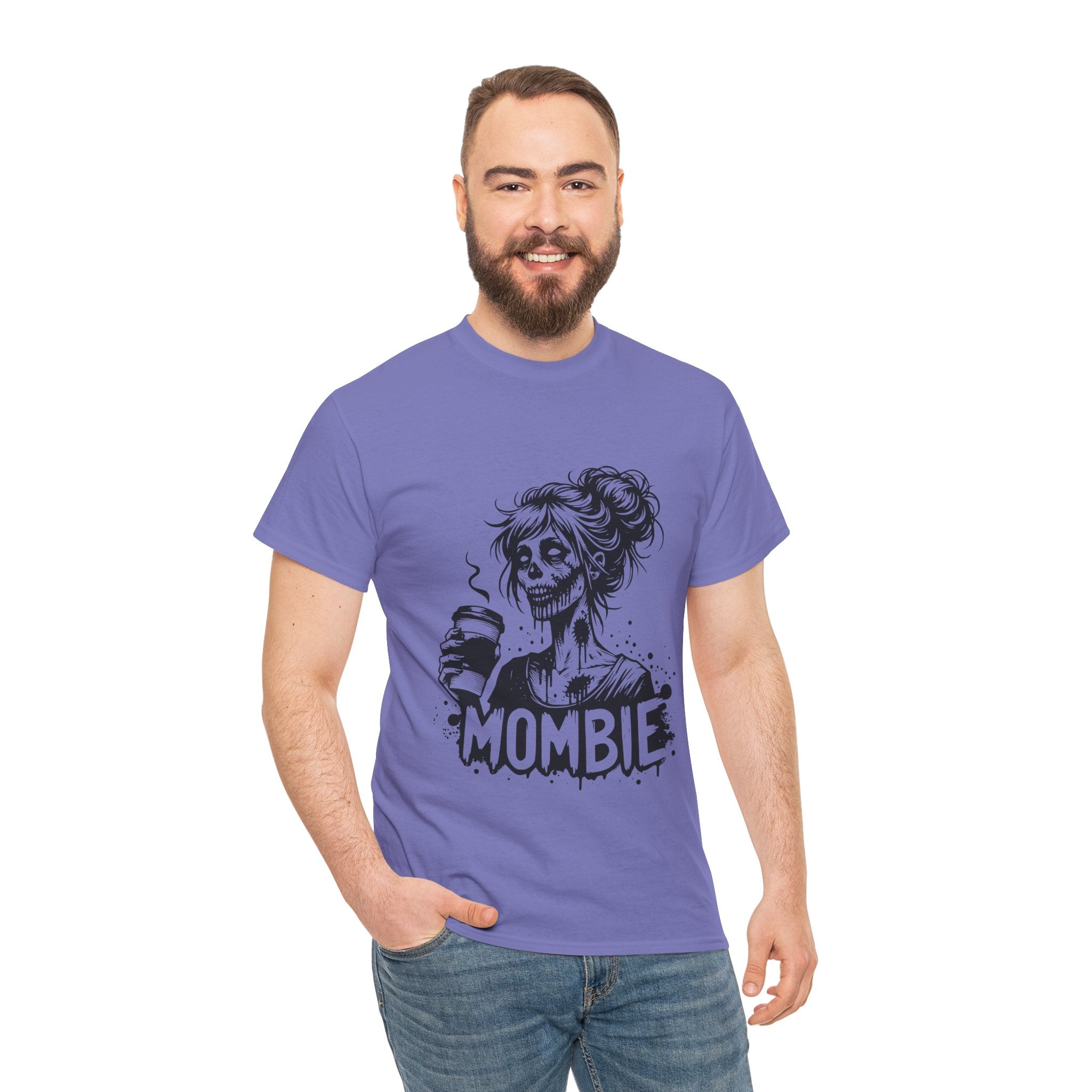 Mombie Unisex Tee, Perfect for Halloween, Gift for Moms, Relaxed Fit, Funny T-Shirt, Unique Graphic Tee, Casual Wear