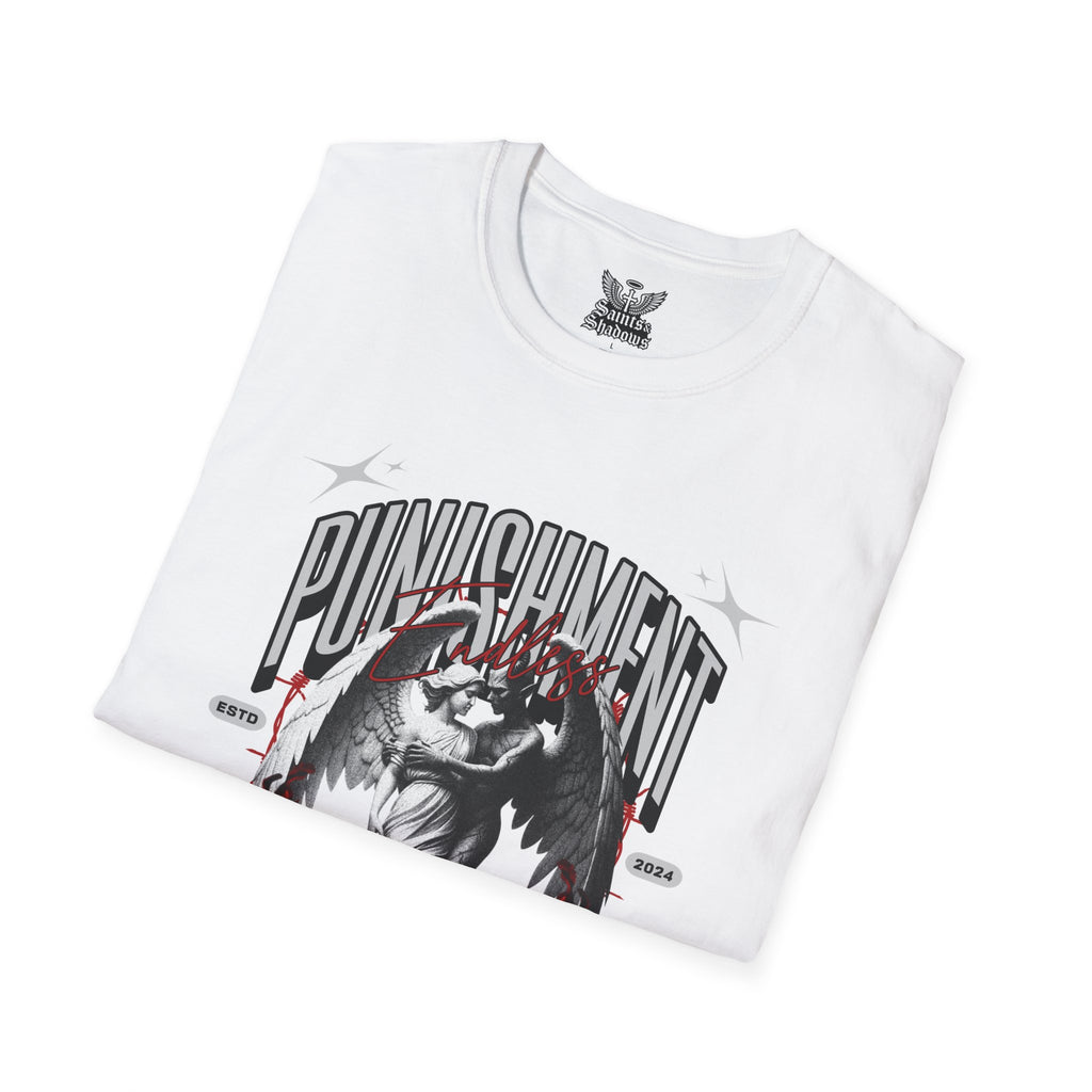 Saints and Shadows - Punishment, Angelic Artwork Unisex Softstyle T-Shirt, Casual Wear