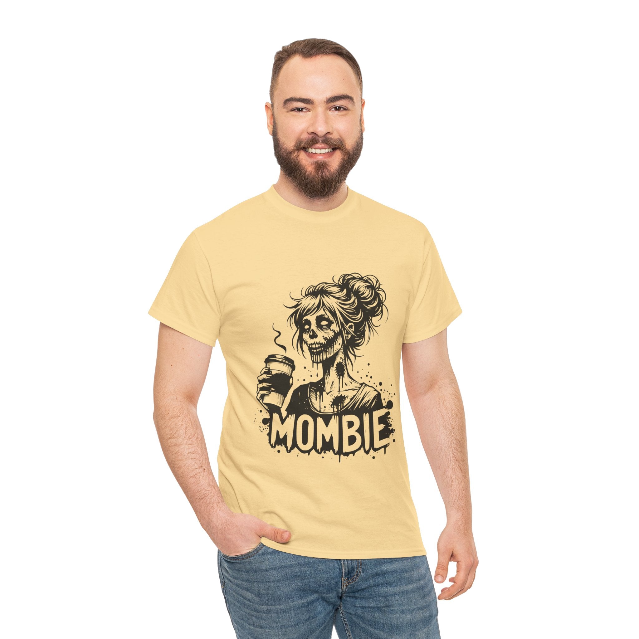 Mombie Unisex Tee, Perfect for Halloween, Gift for Moms, Relaxed Fit, Funny T-Shirt, Unique Graphic Tee, Casual Wear