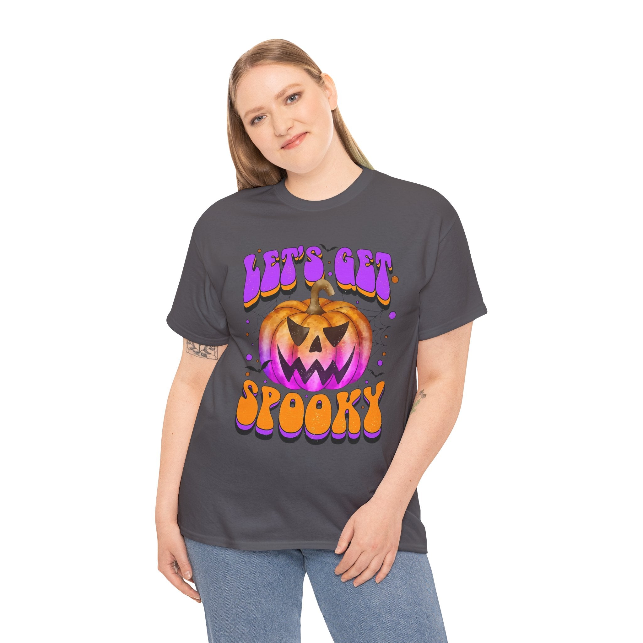 Halloween Spooky Pumpkin Tee, Unisex Cotton Shirt, Halloween Costume, Fall Festivities, Trick or Treat