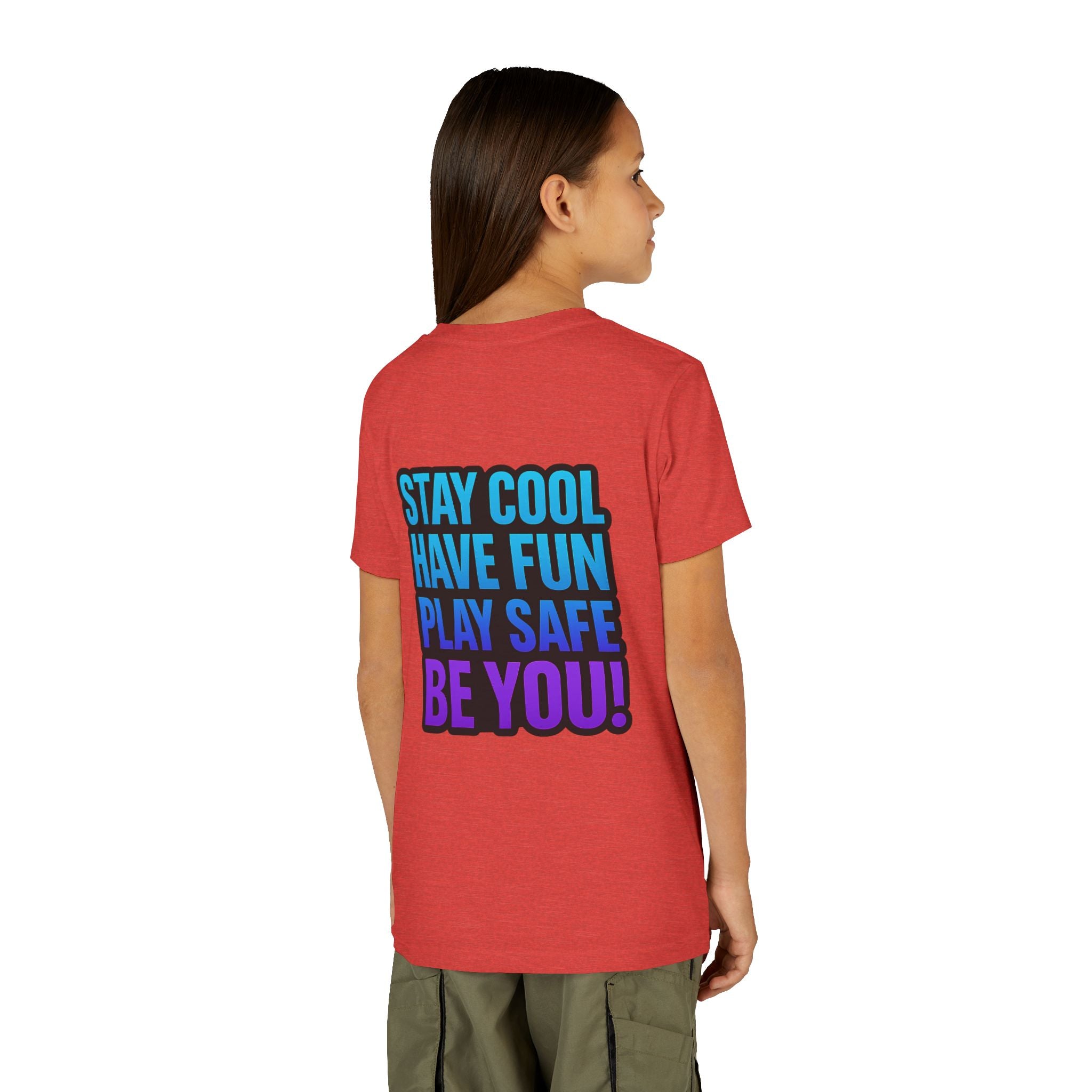 DJ KAT PAWS Paw-sitively Shredding, Skateboarding Youth Tee | Fun Summer Shirt, Motivational Kids T-Shirt, Birthday Gift for Boys & Girls