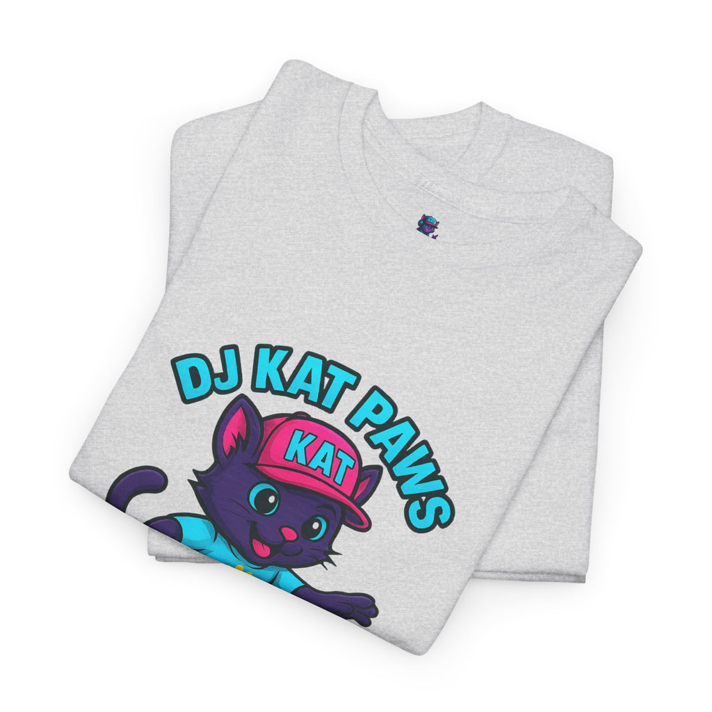DJ KAT PAWS Surfing Fun T-Shirt | Stay Cool, Have Fun, Play Safe, Be You! | Fun Summer Tee, Gift for Cat Lovers, Beach Vibes