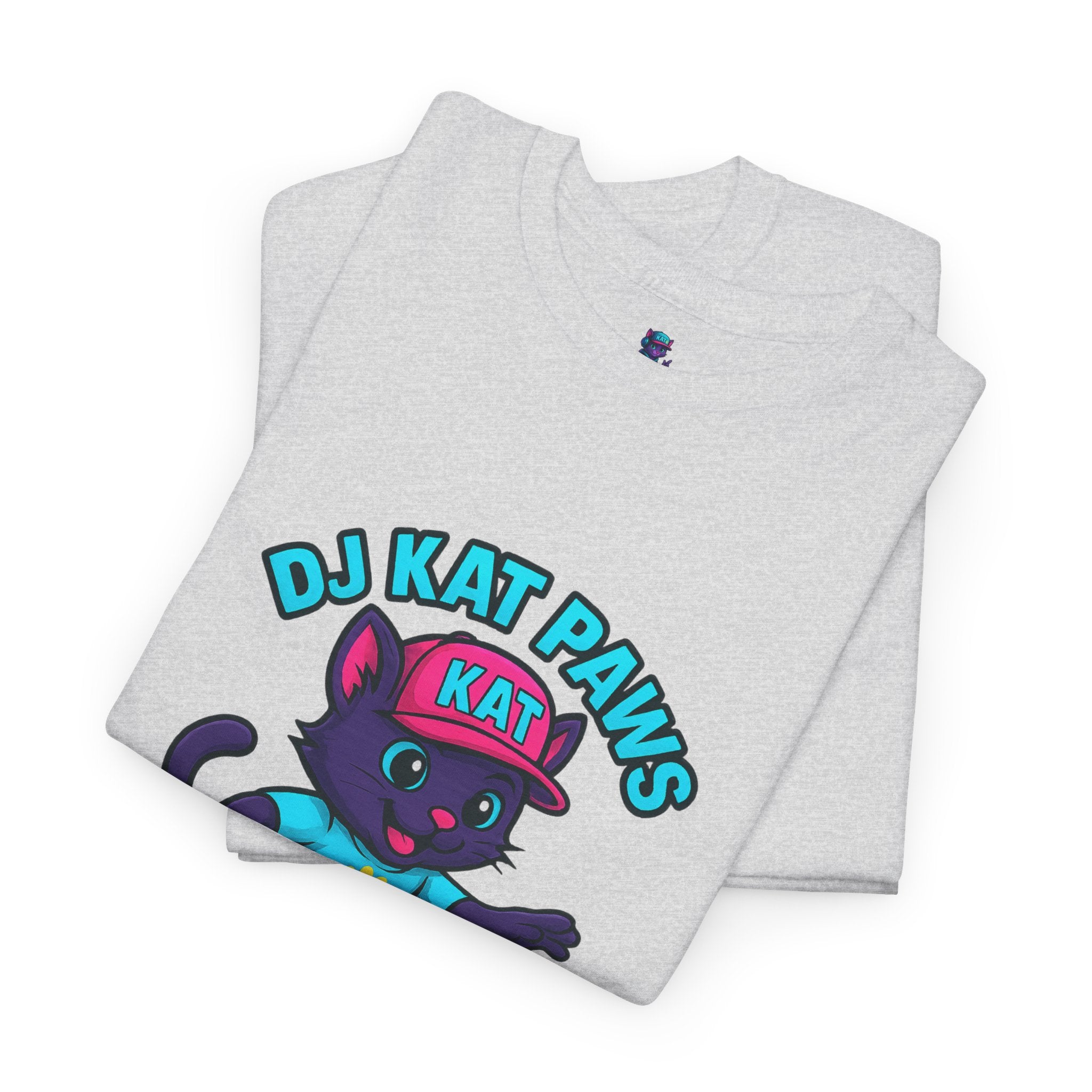 DJ KAT PAWS Surfing Fun T-Shirt | Stay Cool, Have Fun, Play Safe, Be You! | Fun Summer Tee, Gift for Cat Lovers, Beach Vibes