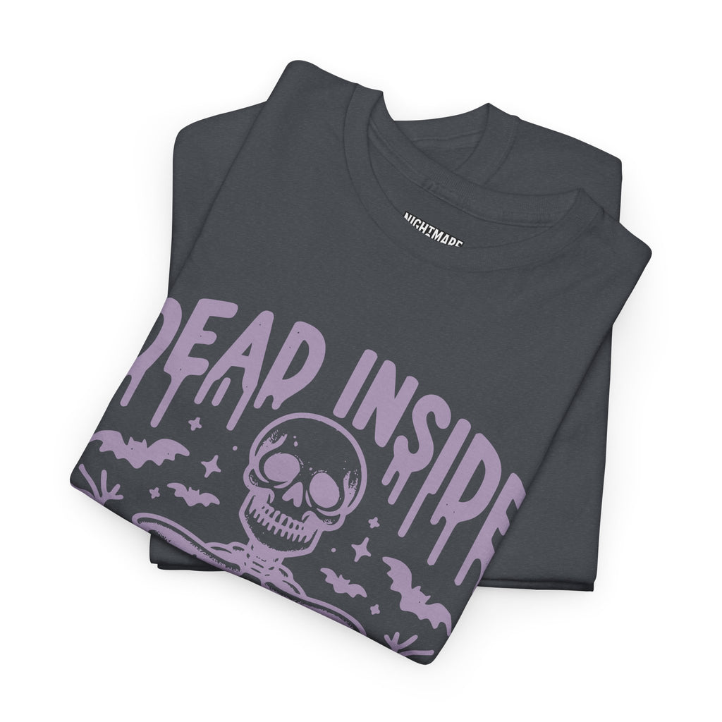 Spooky Season Dead Inside Unisex Tee, Halloween Shirt, Graphic Tee, Fall Apparel, Ghostly Vibes, Comfy Everyday Wear