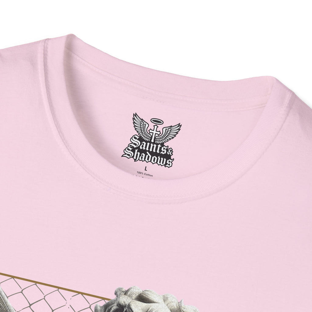 Saints and Shadows - Matchmaker, Angelic Artwork Unisex Softstyle T-Shirt, Casual Wear