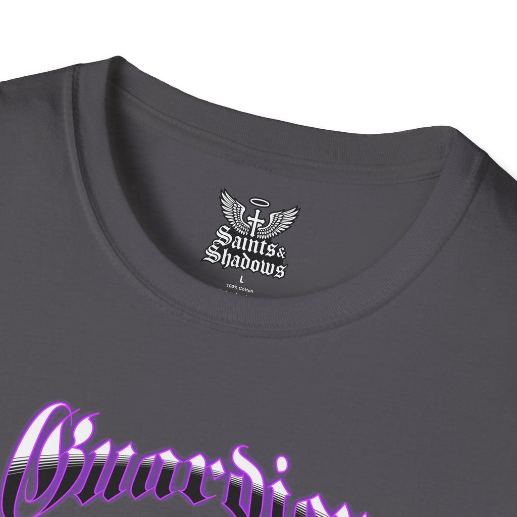 Saints and Shadows - Guardian Angel, Angelic Artwork Unisex Softstyle T-Shirt, Casual Wear