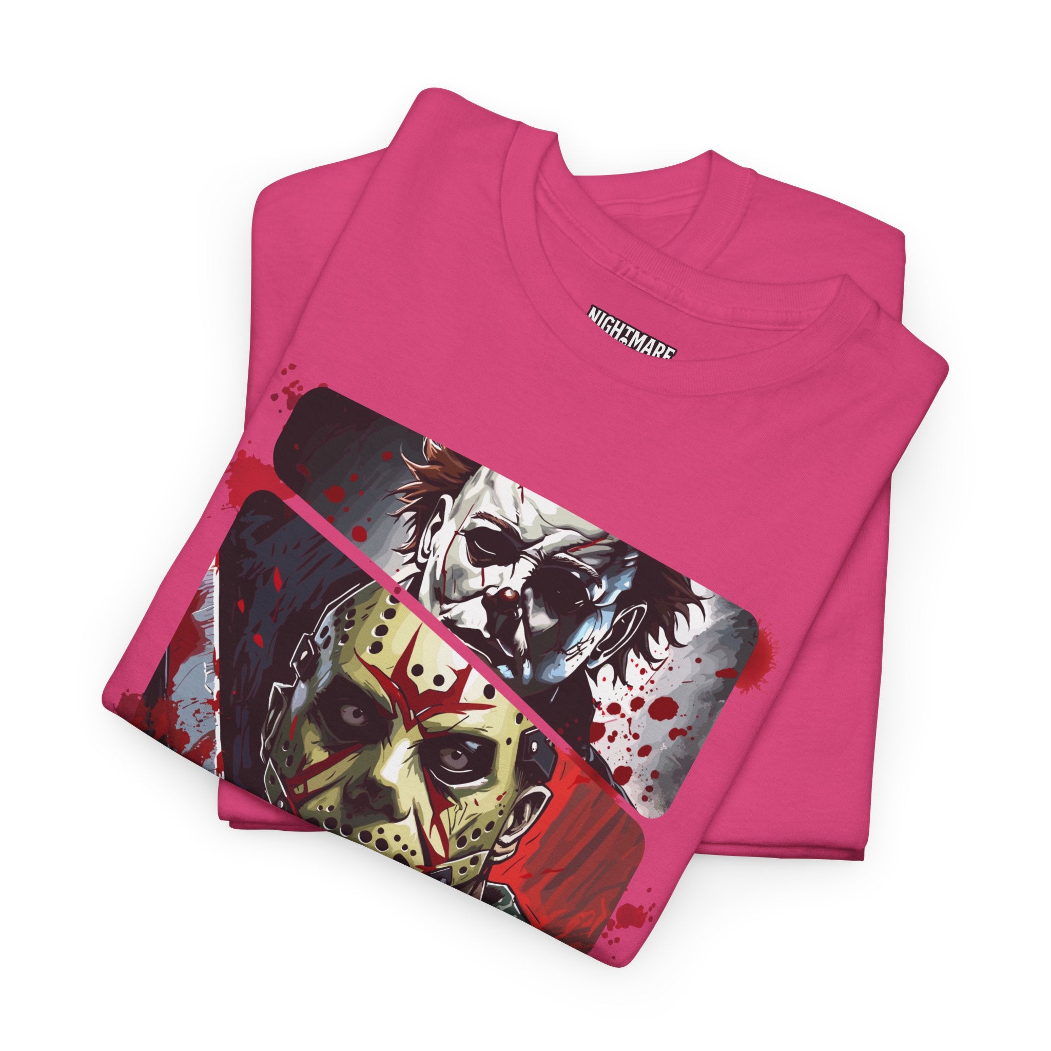 Horror Legends Horror Graphic Tee, Unisex Cotton Shirt, Halloween Costume, Horror Movie Gift, Spooky T-Shirt, Horror Fan Apparel