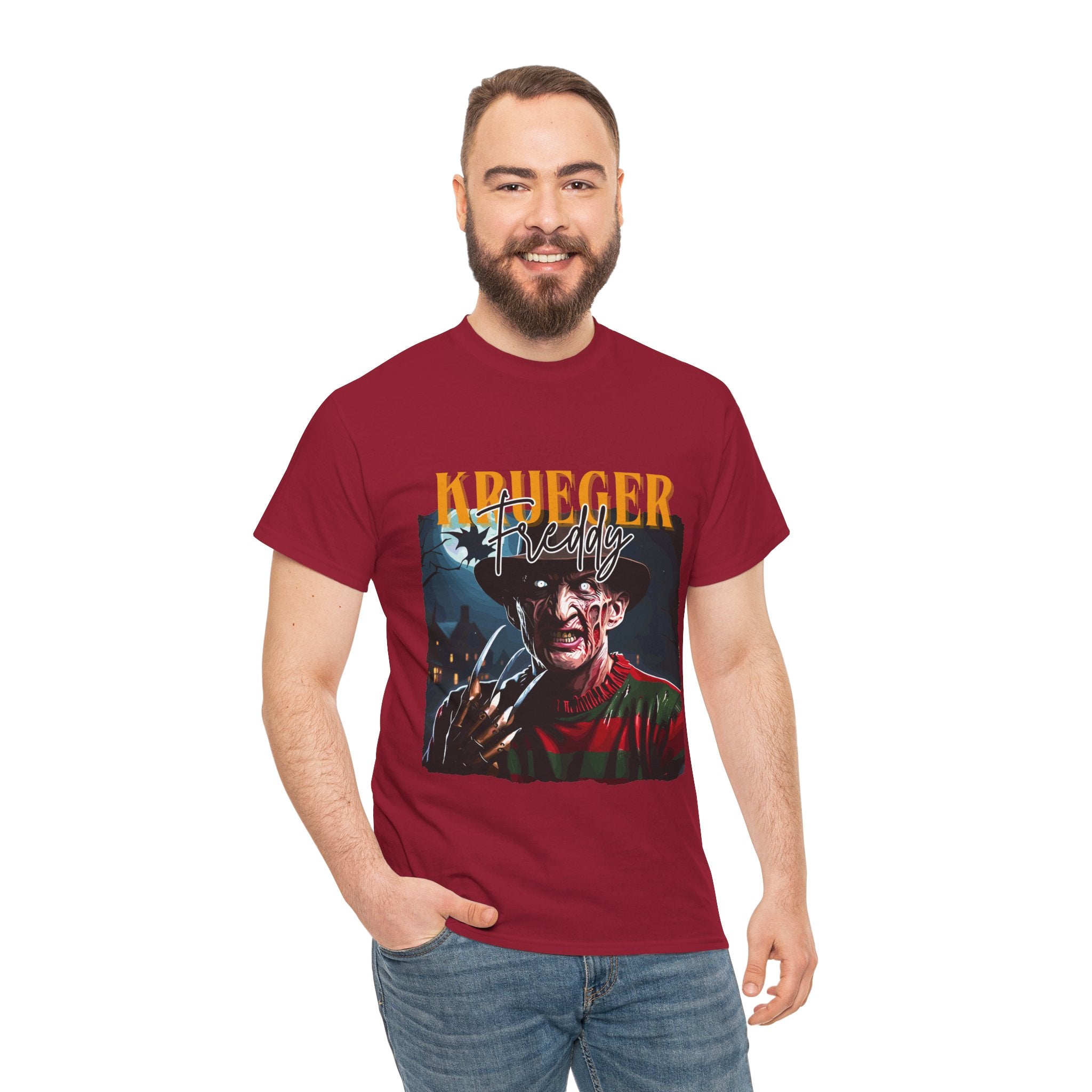 Freddy Krueger, Horror Graphic Tee, Unisex Cotton Shirt, Halloween Costume, Horror Movie Gift, Spooky T-Shirt, Horror Fan Apparel