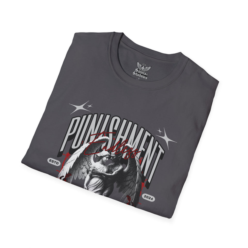 Saints and Shadows - Punishment, Angelic Artwork Unisex Softstyle T-Shirt, Casual Wear