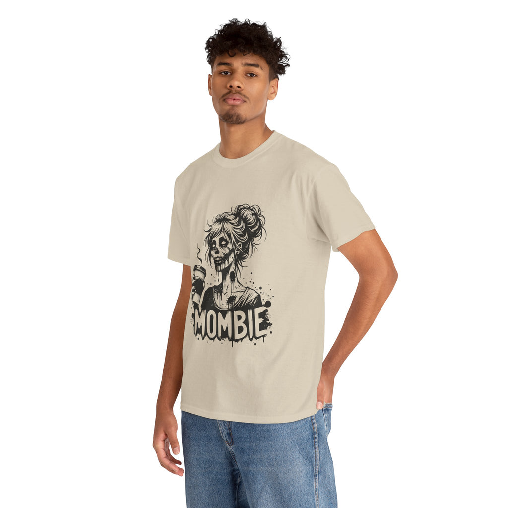 Mombie Unisex Tee, Perfect for Halloween, Gift for Moms, Relaxed Fit, Funny T-Shirt, Unique Graphic Tee, Casual Wear