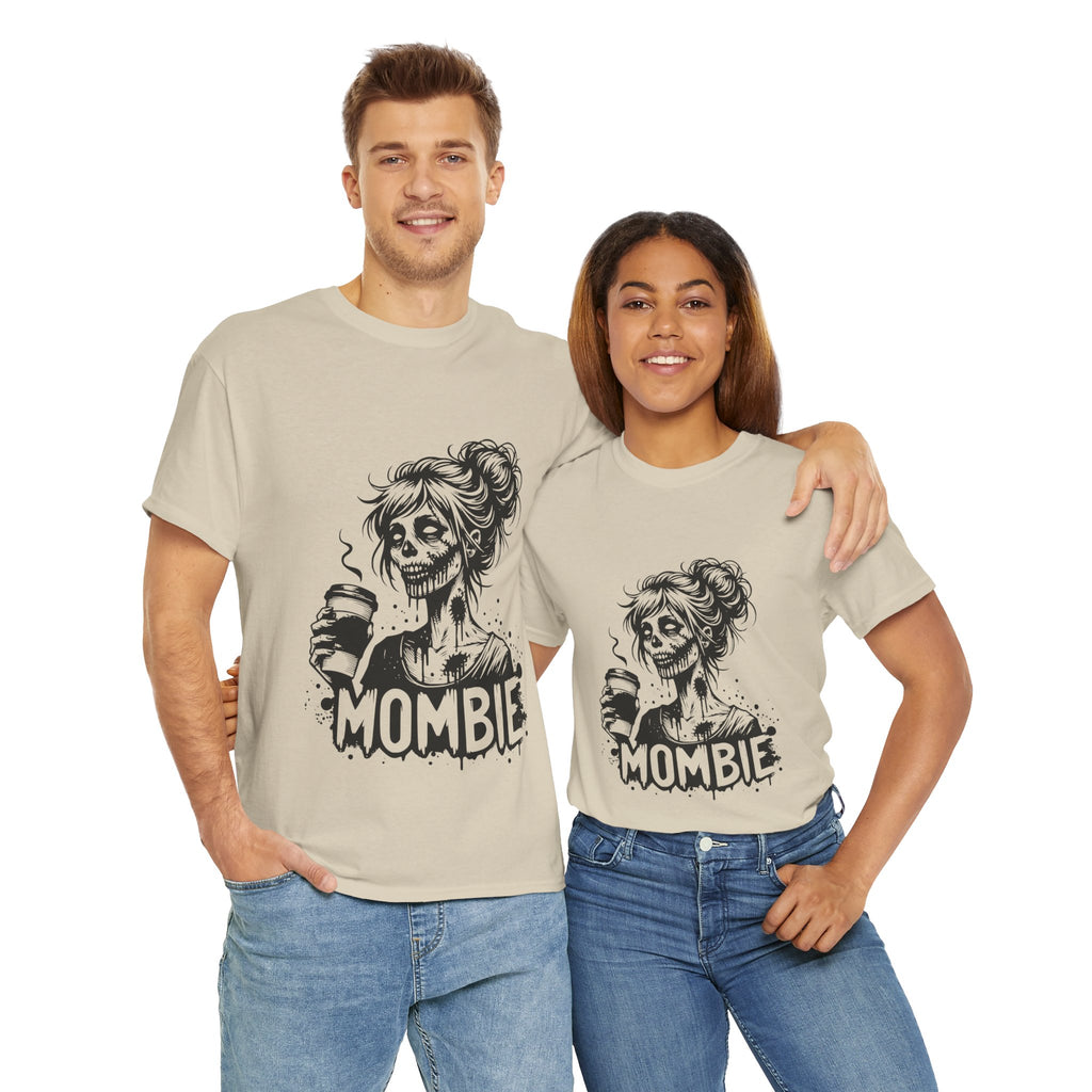 Mombie Unisex Tee, Perfect for Halloween, Gift for Moms, Relaxed Fit, Funny T-Shirt, Unique Graphic Tee, Casual Wear
