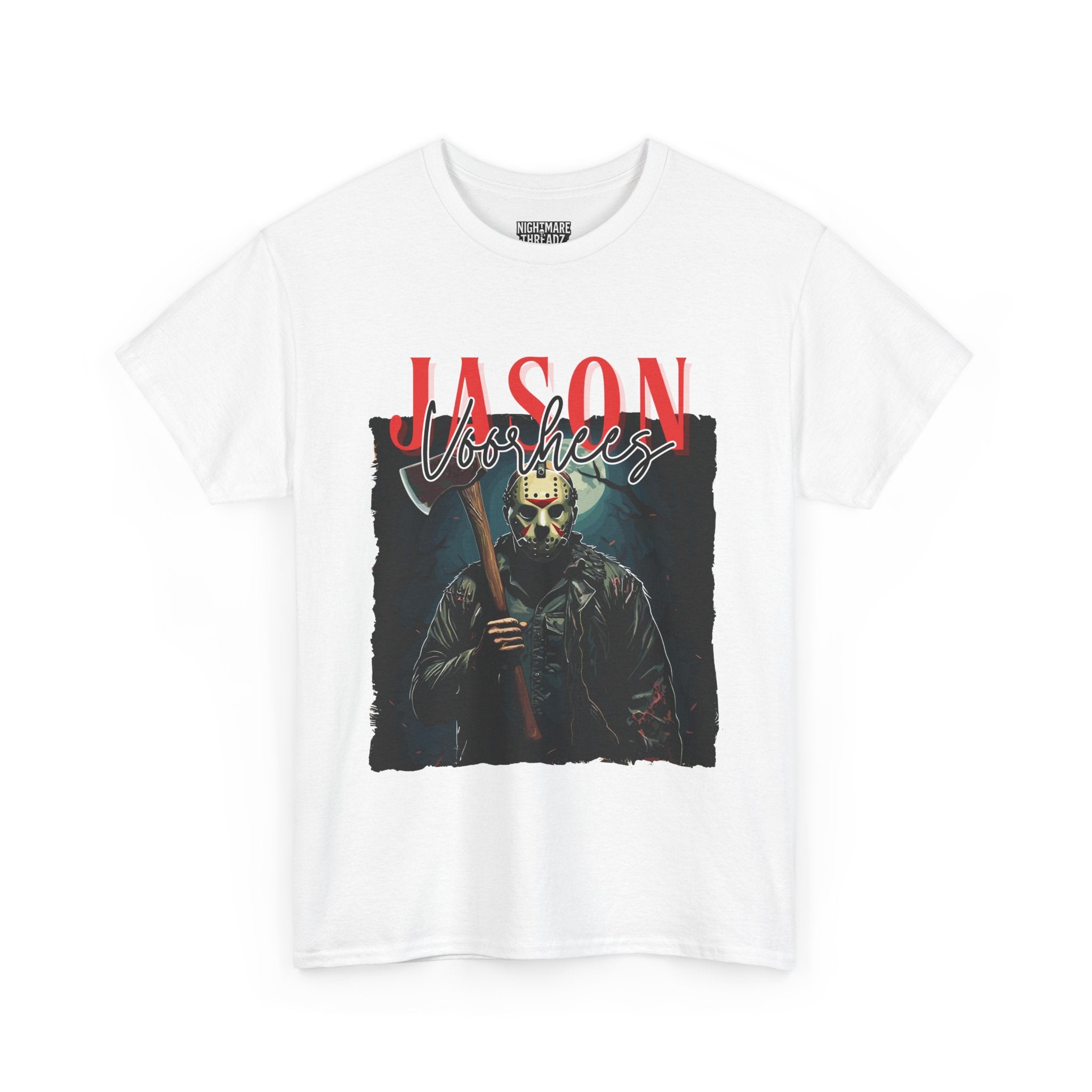 Jason Vorhees Horror Graphic Tee, Unisex Cotton Shirt, Halloween Costume, Horror Movie Gift, Spooky T-Shirt, Horror Fan Apparel