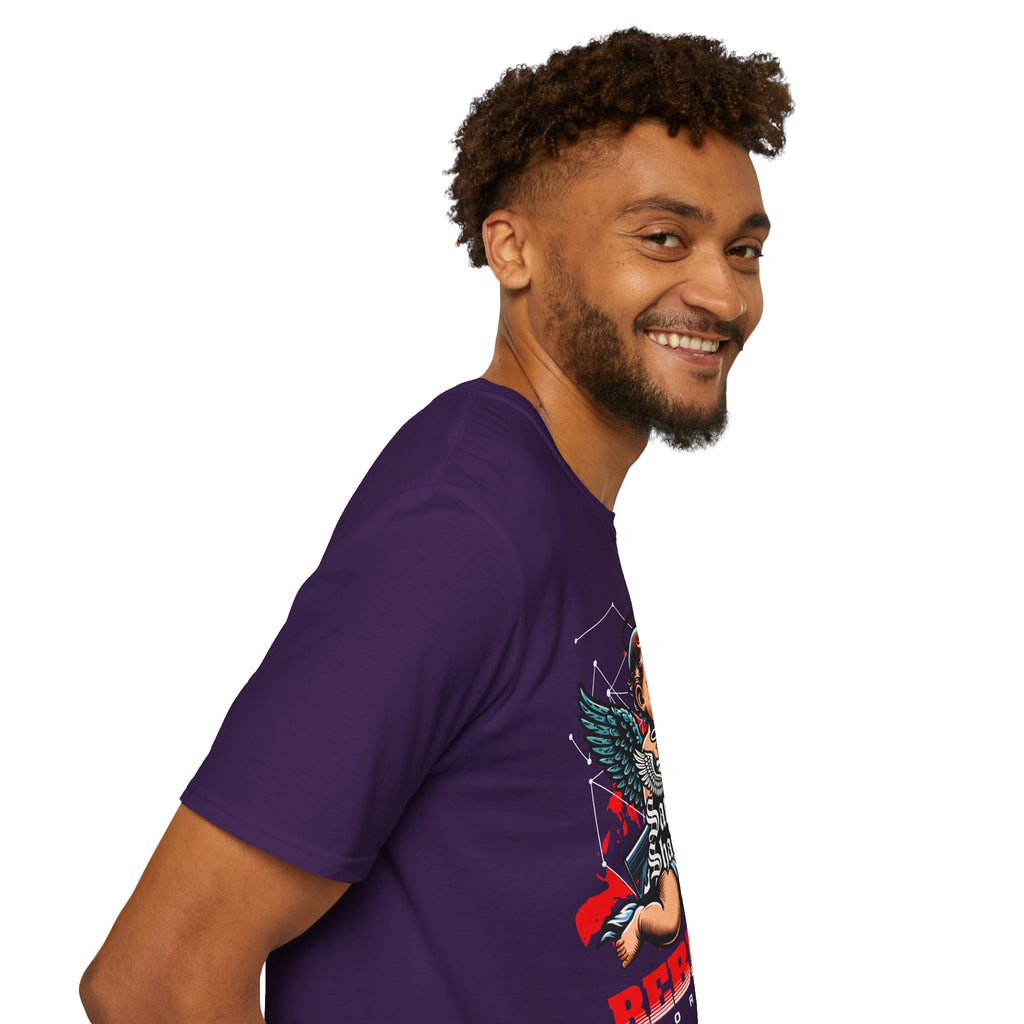 Saints and Shadows - Rebirth, Angelic Artwork Unisex Softstyle T-Shirt, Casual Wear