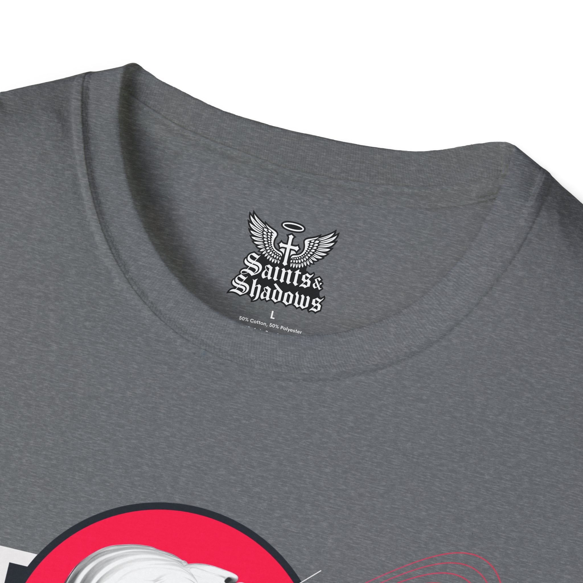 Saints and Shadows - Synthetic Dream, Angelic Artwork Unisex Softstyle T-Shirt, Casual Wear