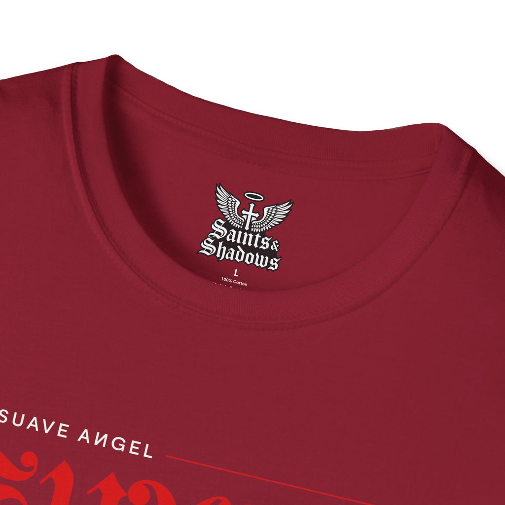 Saints and Shadows - The Suave Angel, Angelic Artwork Unisex Softstyle T-Shirt, Casual Wear