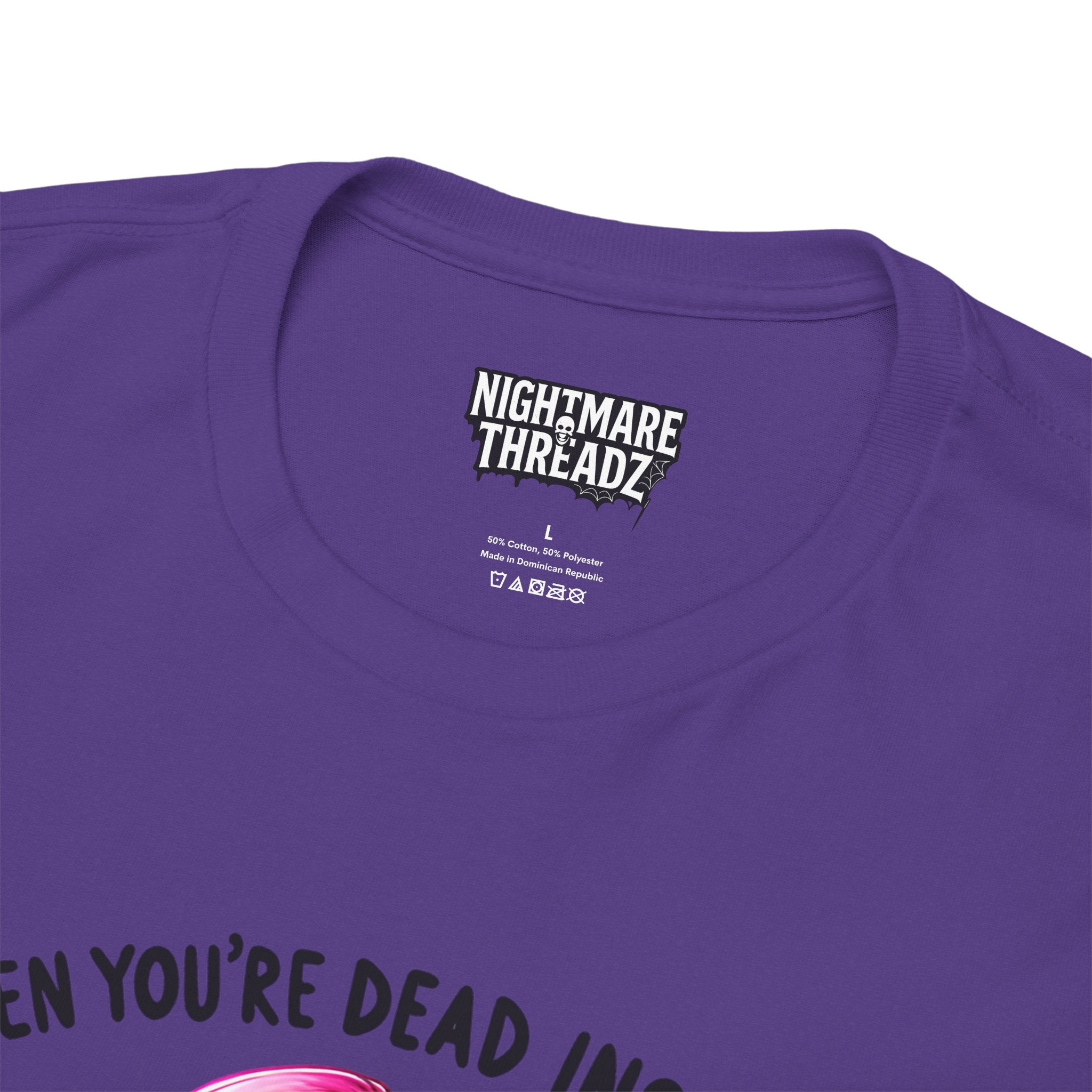 When you're dead onside, Whimsical Skeleton Tee, Funny Graphic Shirt, Perfect for Halloween, Unique Gift Idea, Casual Wear, Everyday Humor
