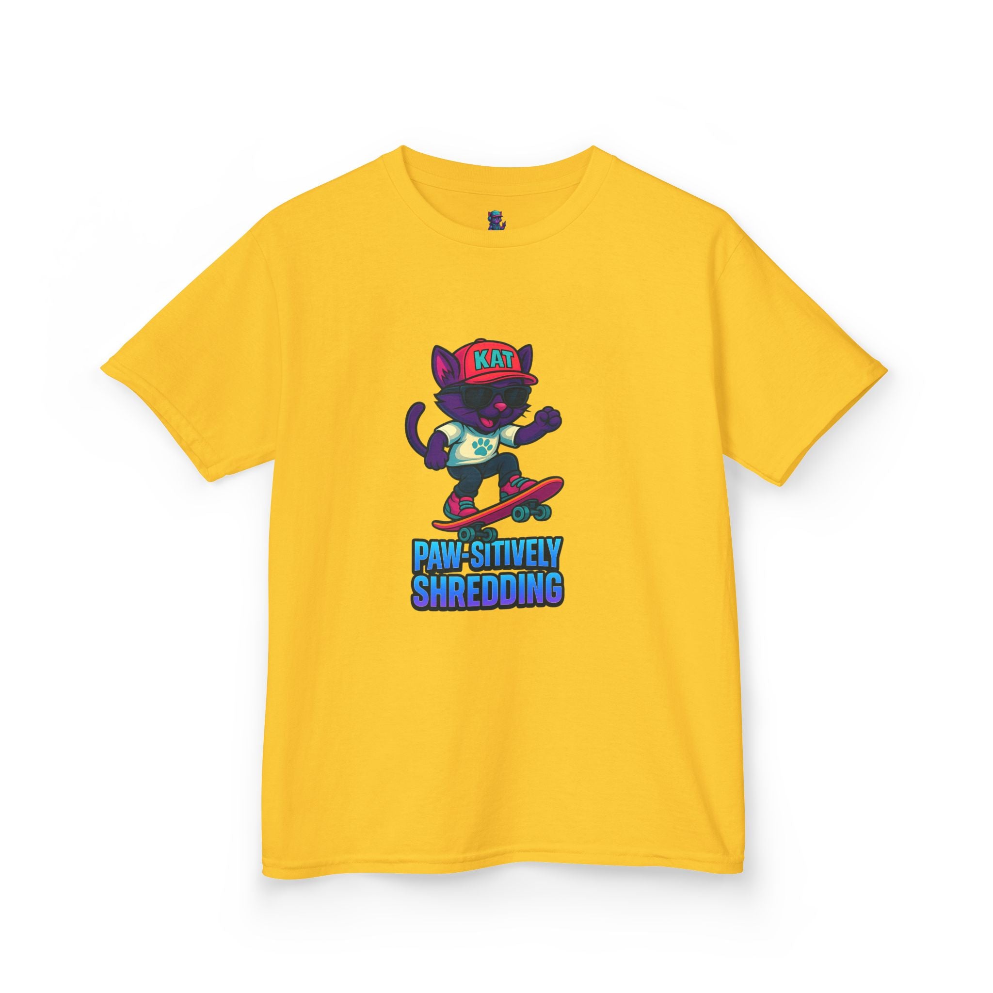 DJ KAT PAWS – Paw-sitively Shredding | Youth Summer T-Shirt