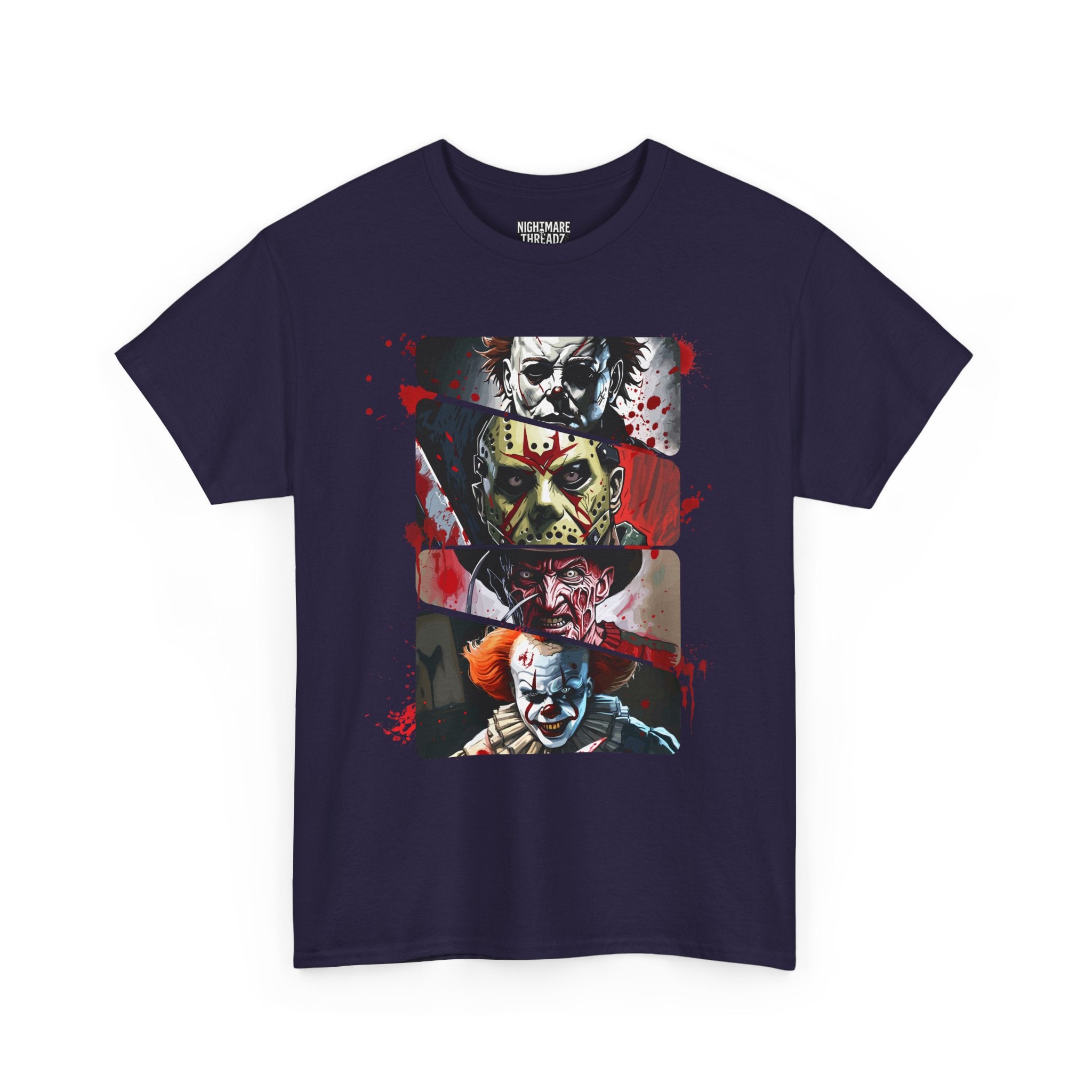 Horror Legends Horror Graphic Tee, Unisex Cotton Shirt, Halloween Costume, Horror Movie Gift, Spooky T-Shirt, Horror Fan Apparel
