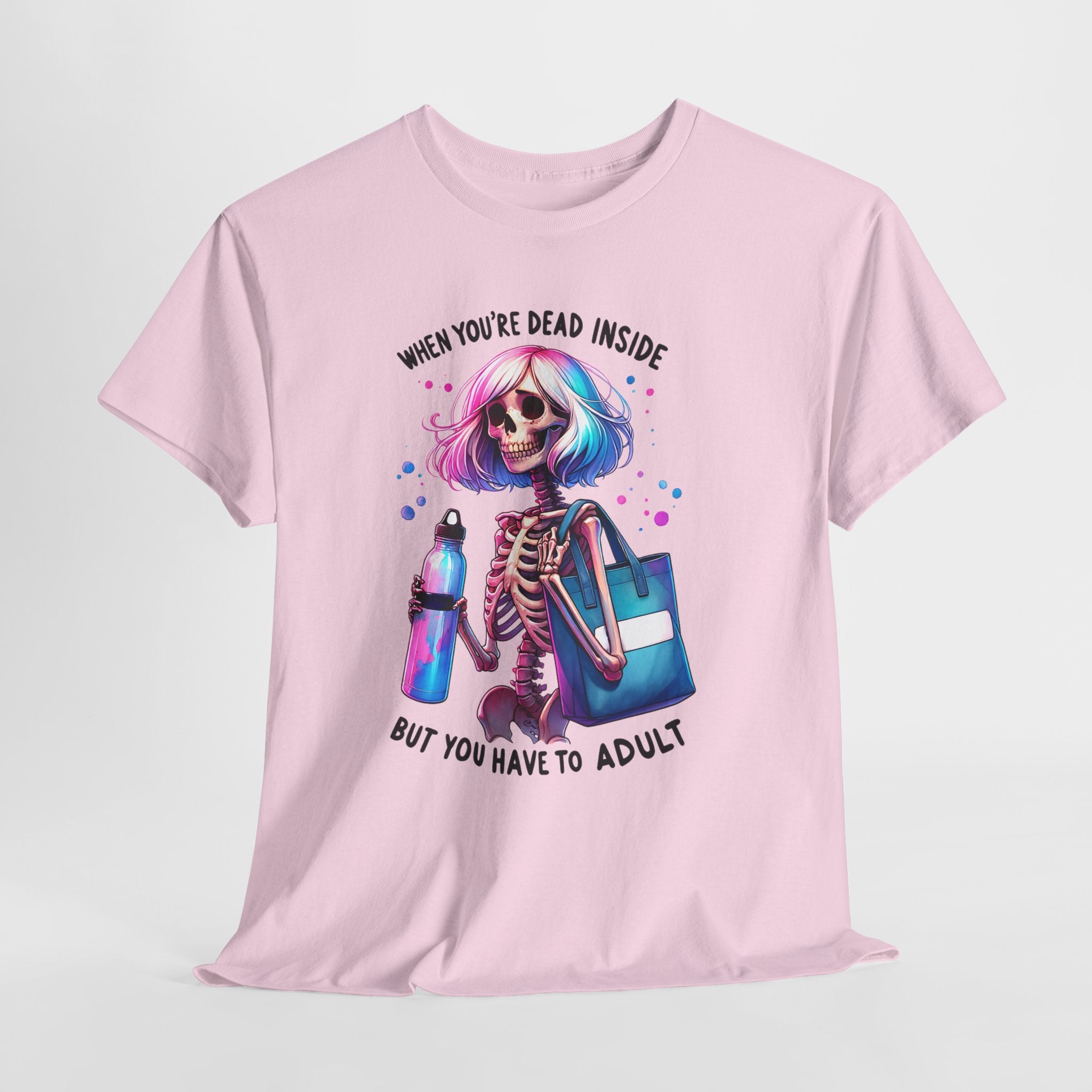 When you're dead onside, Whimsical Skeleton Tee, Funny Graphic Shirt, Perfect for Halloween, Unique Gift Idea, Casual Wear, Everyday Humor
