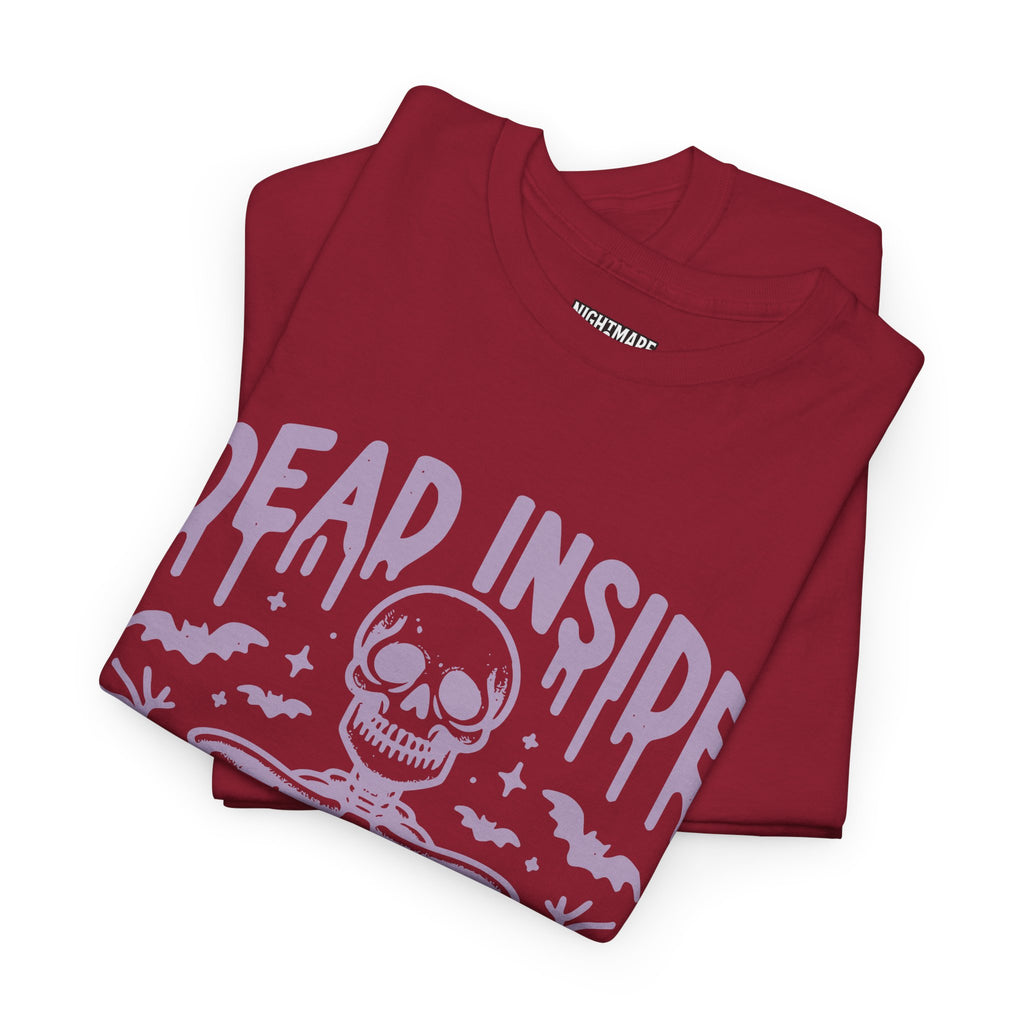 Spooky Season Dead Inside Unisex Tee, Halloween Shirt, Graphic Tee, Fall Apparel, Ghostly Vibes, Comfy Everyday Wear