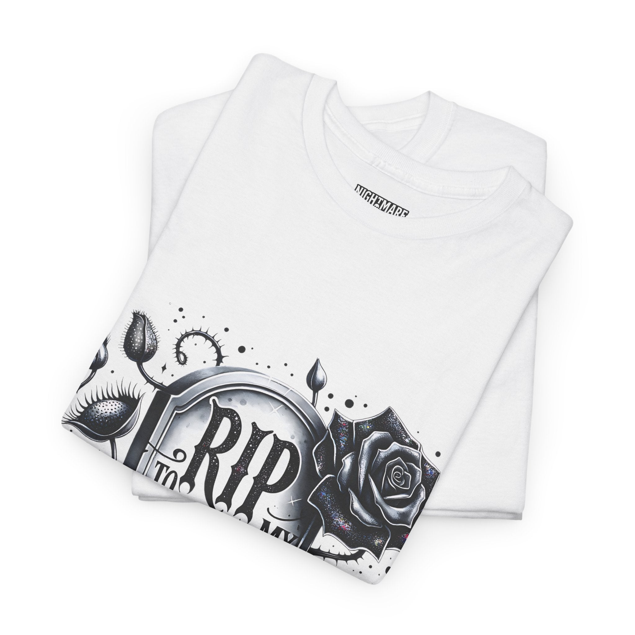 RIP to My 30s, Heavy, Unisex Graphic Shirt, Birthday Gift, Casual Wear, Vintage Style, Floral Design T-shirt