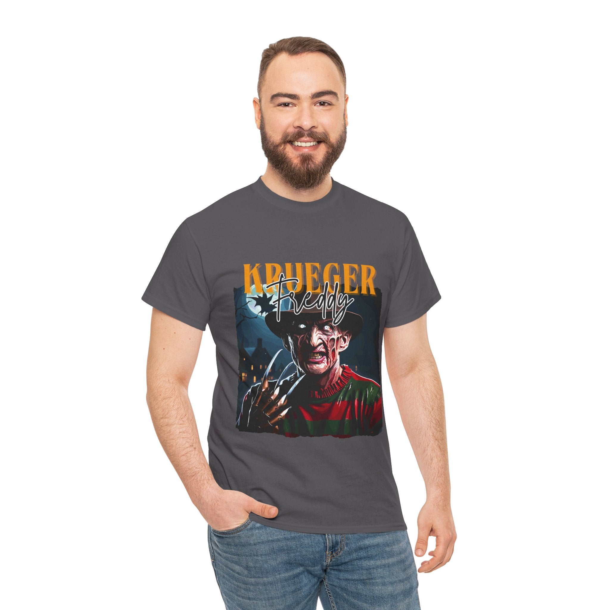 Freddy Krueger, Horror Graphic Tee, Unisex Cotton Shirt, Halloween Costume, Horror Movie Gift, Spooky T-Shirt, Horror Fan Apparel
