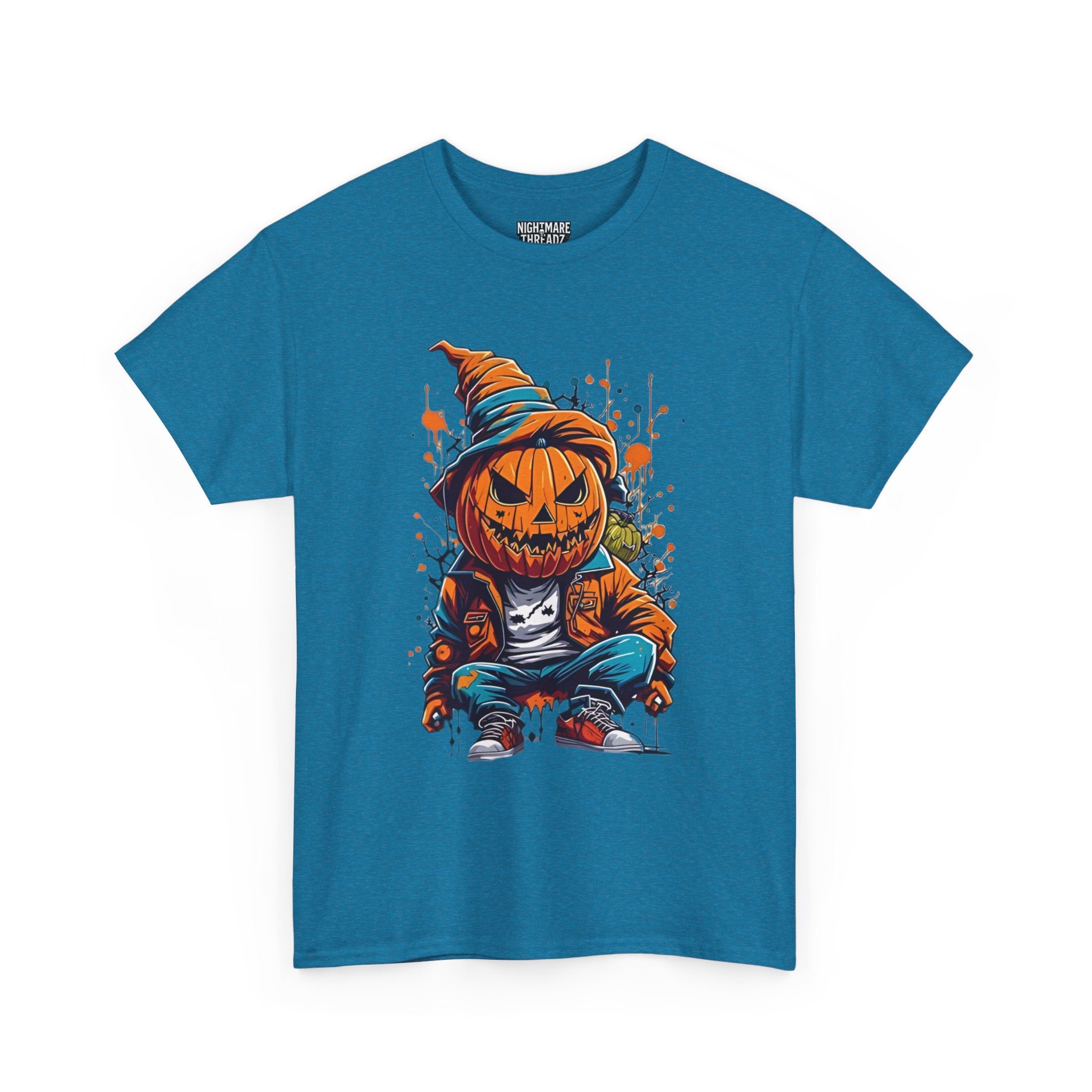Scary Pumpkin, Horror Graphic Tee, Unisex Cotton Shirt, Halloween Costume, Horror Movie Gift, Spooky T-Shirt, Horror Fan Apparel
