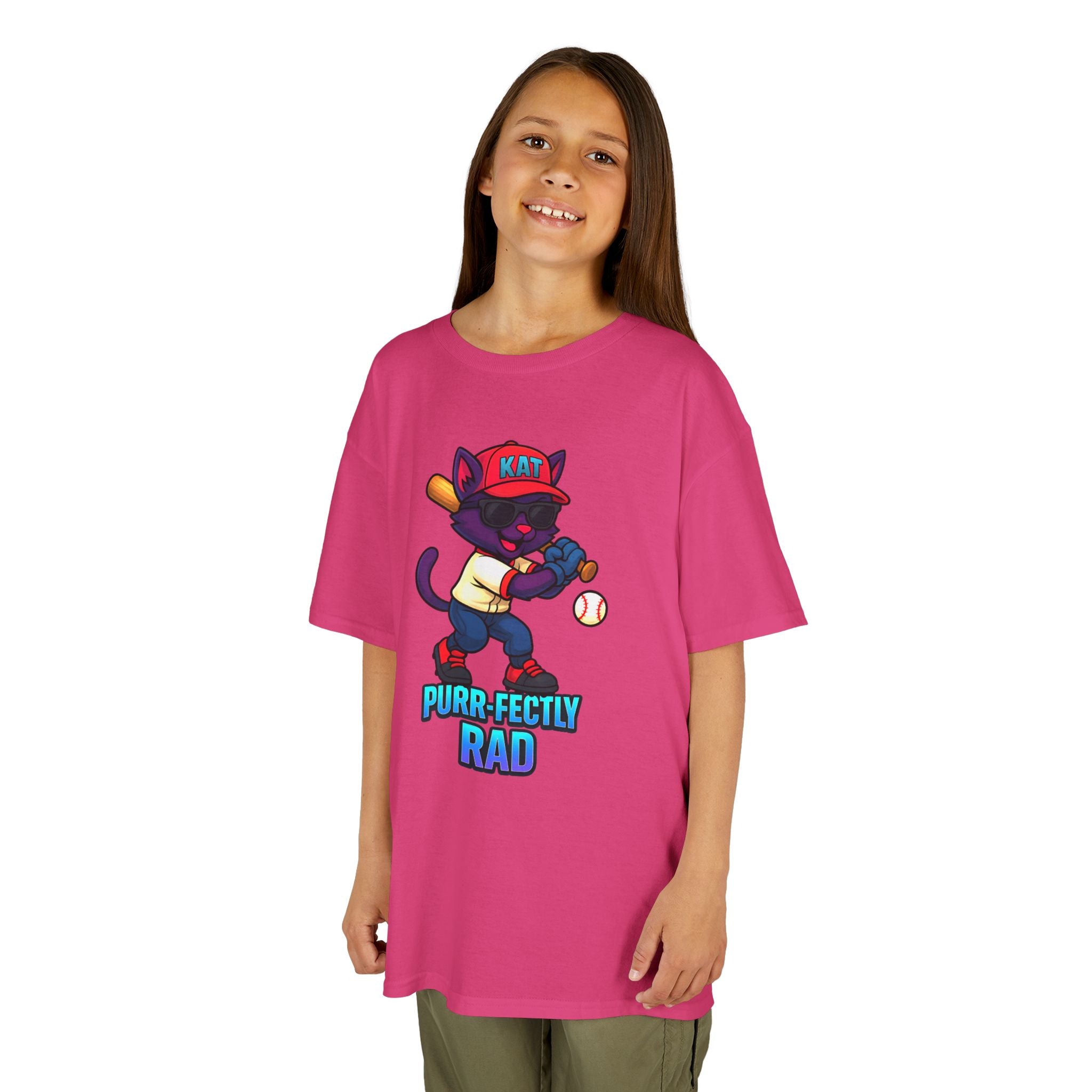 DJ KAT PAWS Purr-fectly Rad Kids Tee | Cool Apparel for Boys & Girls, Motivational Summer Wear & Playful Gift