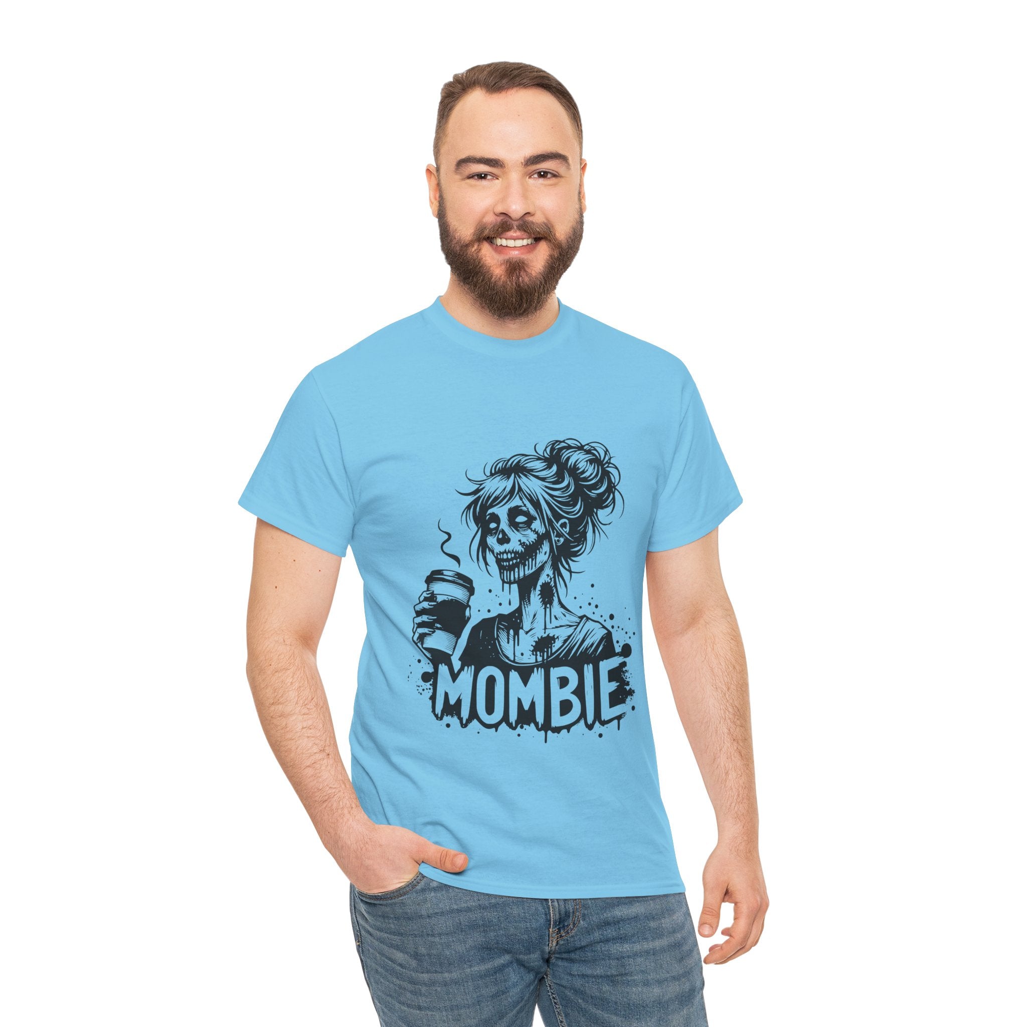 Mombie Unisex Tee, Perfect for Halloween, Gift for Moms, Relaxed Fit, Funny T-Shirt, Unique Graphic Tee, Casual Wear