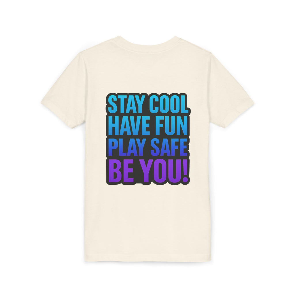 DJ KAT PAWS Paw-sitively Shredding, Skateboarding Youth Tee | Fun Summer Shirt, Motivational Kids T-Shirt, Birthday Gift for Boys & Girls