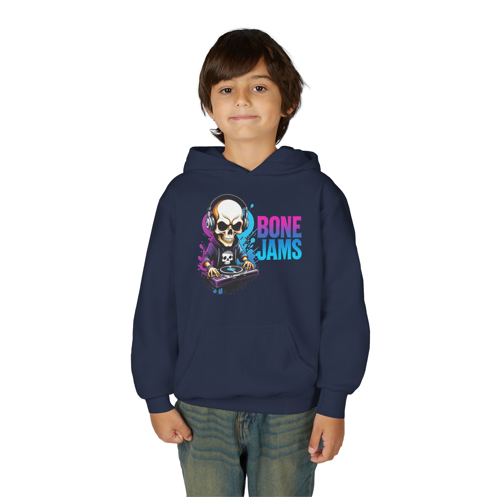 Bone Jams MC Bonez, Kids Hoodie Skull DJ