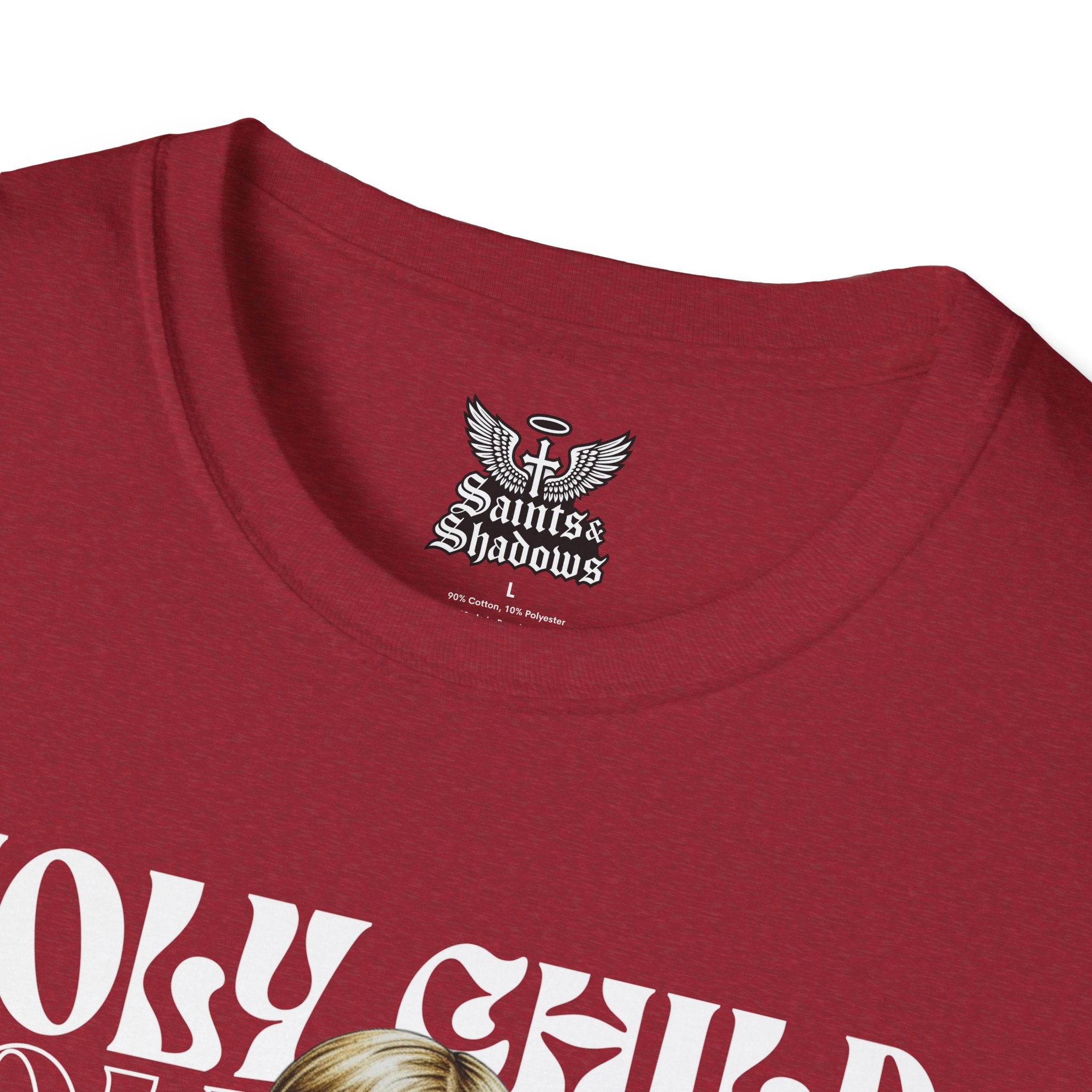 Saints and Shadows - Holy Child, Angelic Artwork Unisex Softstyle T-Shirt, Casual Wear