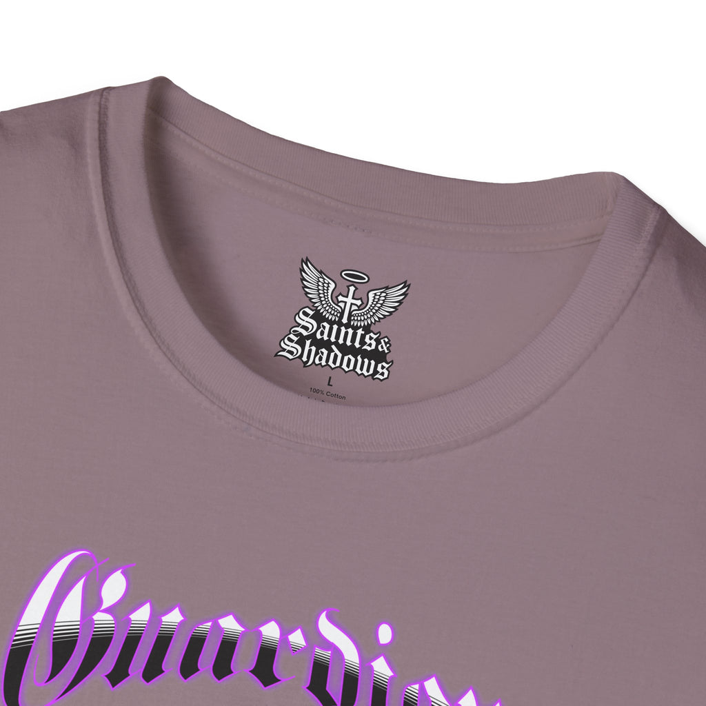 Saints and Shadows - Guardian Angel, Angelic Artwork Unisex Softstyle T-Shirt, Casual Wear