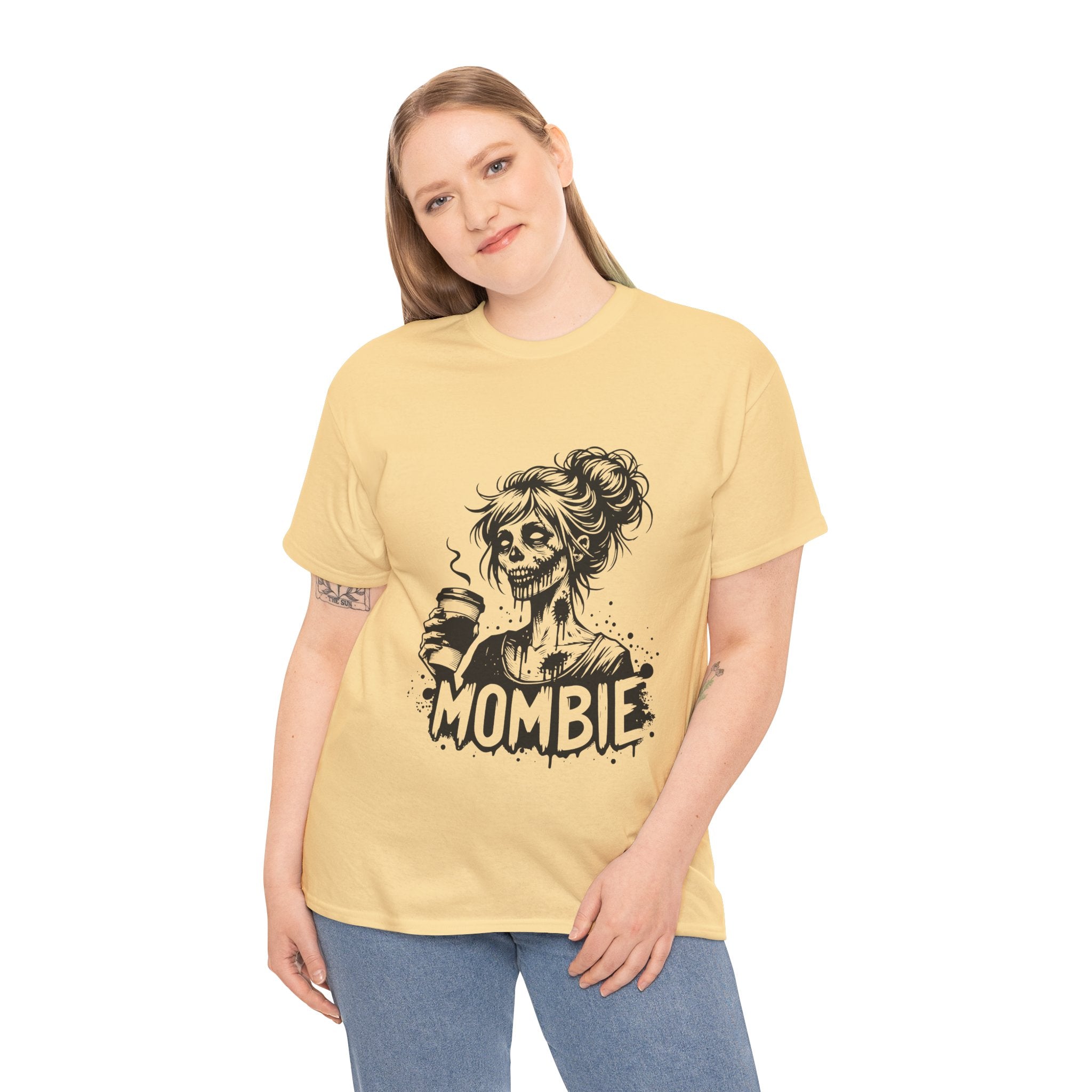 Mombie Unisex Tee, Perfect for Halloween, Gift for Moms, Relaxed Fit, Funny T-Shirt, Unique Graphic Tee, Casual Wear