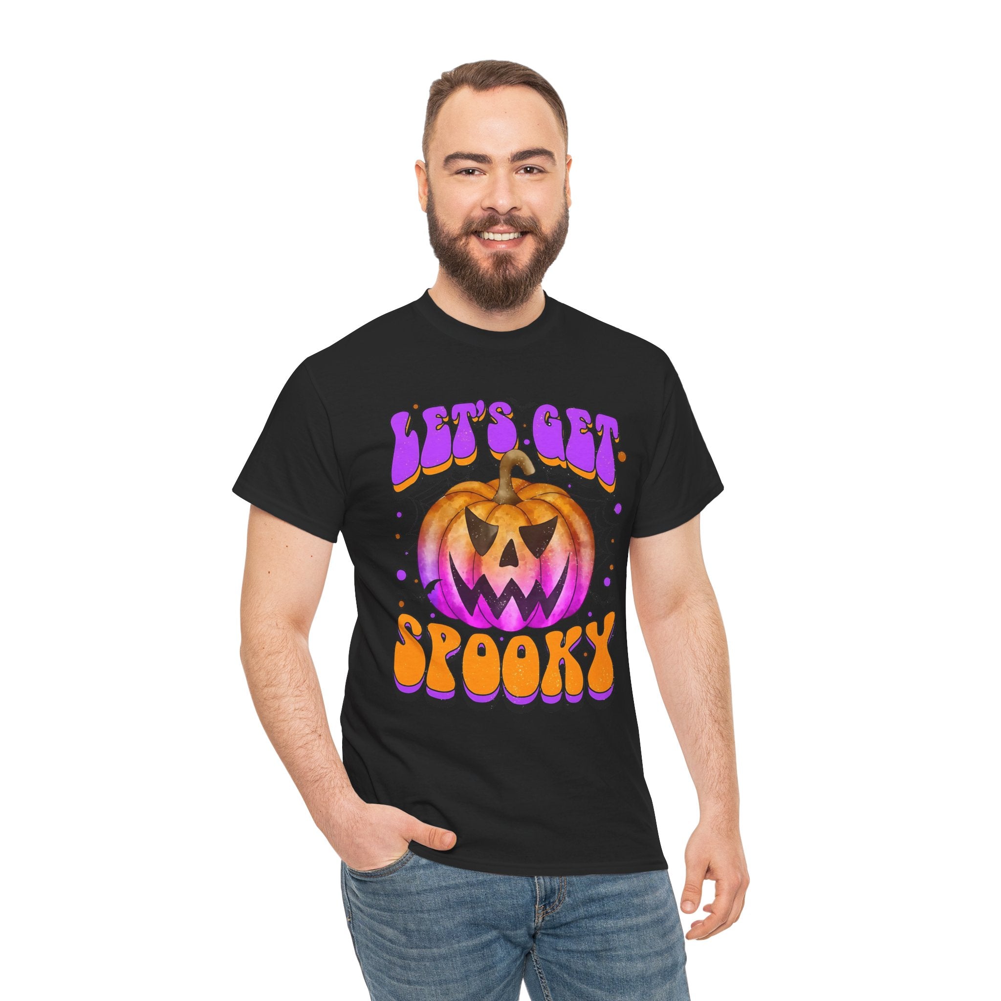 Halloween Spooky Pumpkin Tee, Unisex Cotton Shirt, Halloween Costume, Fall Festivities, Trick or Treat